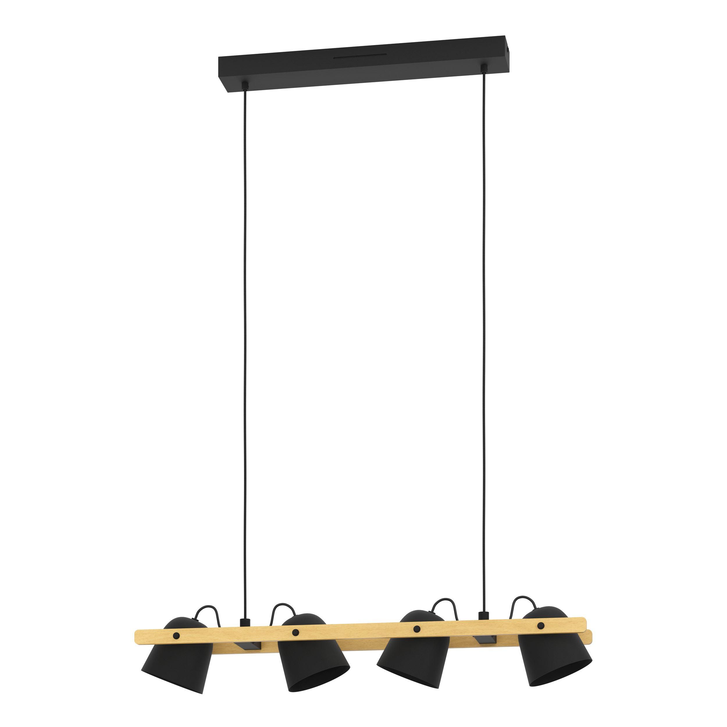 Plafonnier LED dimmable HORNWOOD-Z noir L78cm