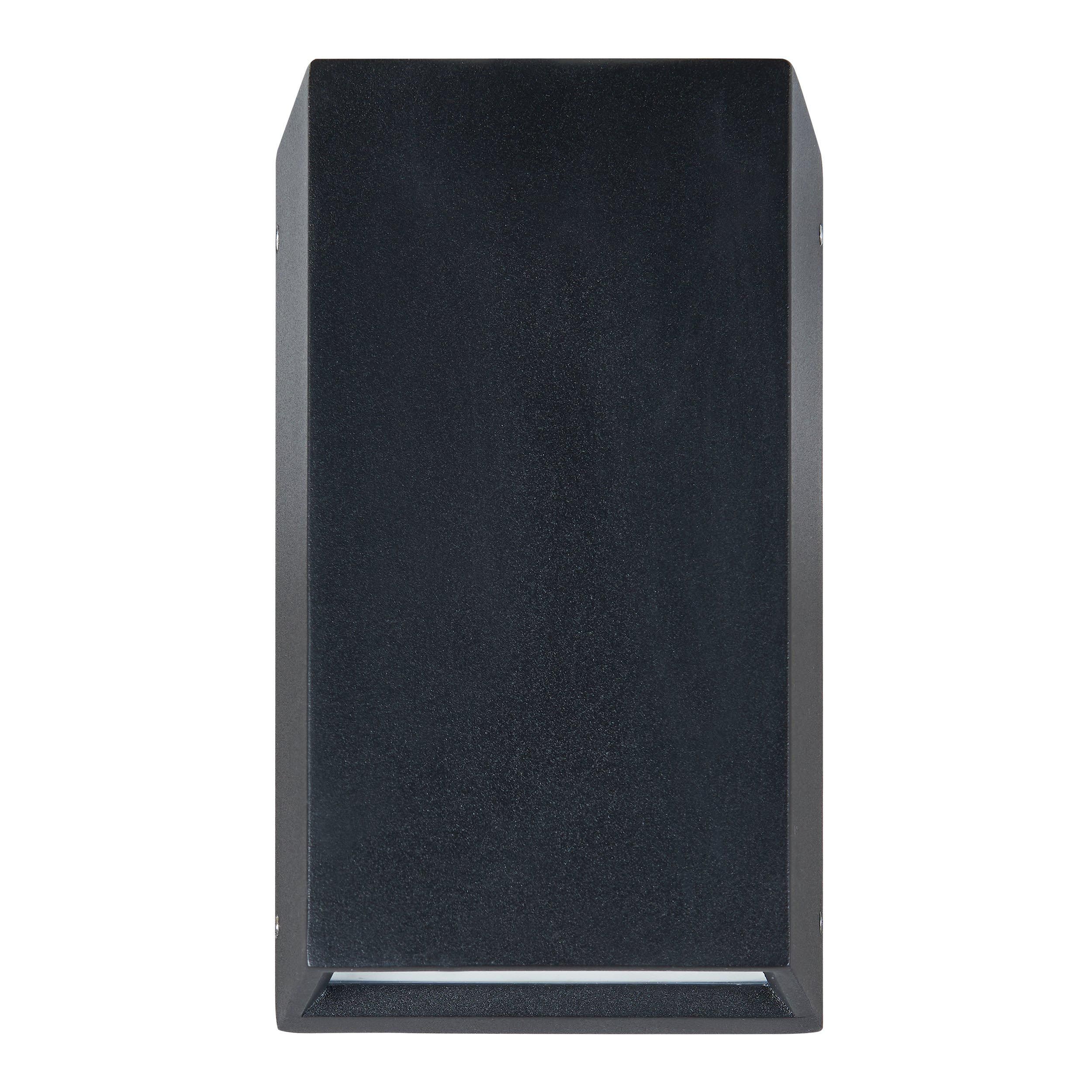 Applique extérieure LED SPONGANO noir H20cm