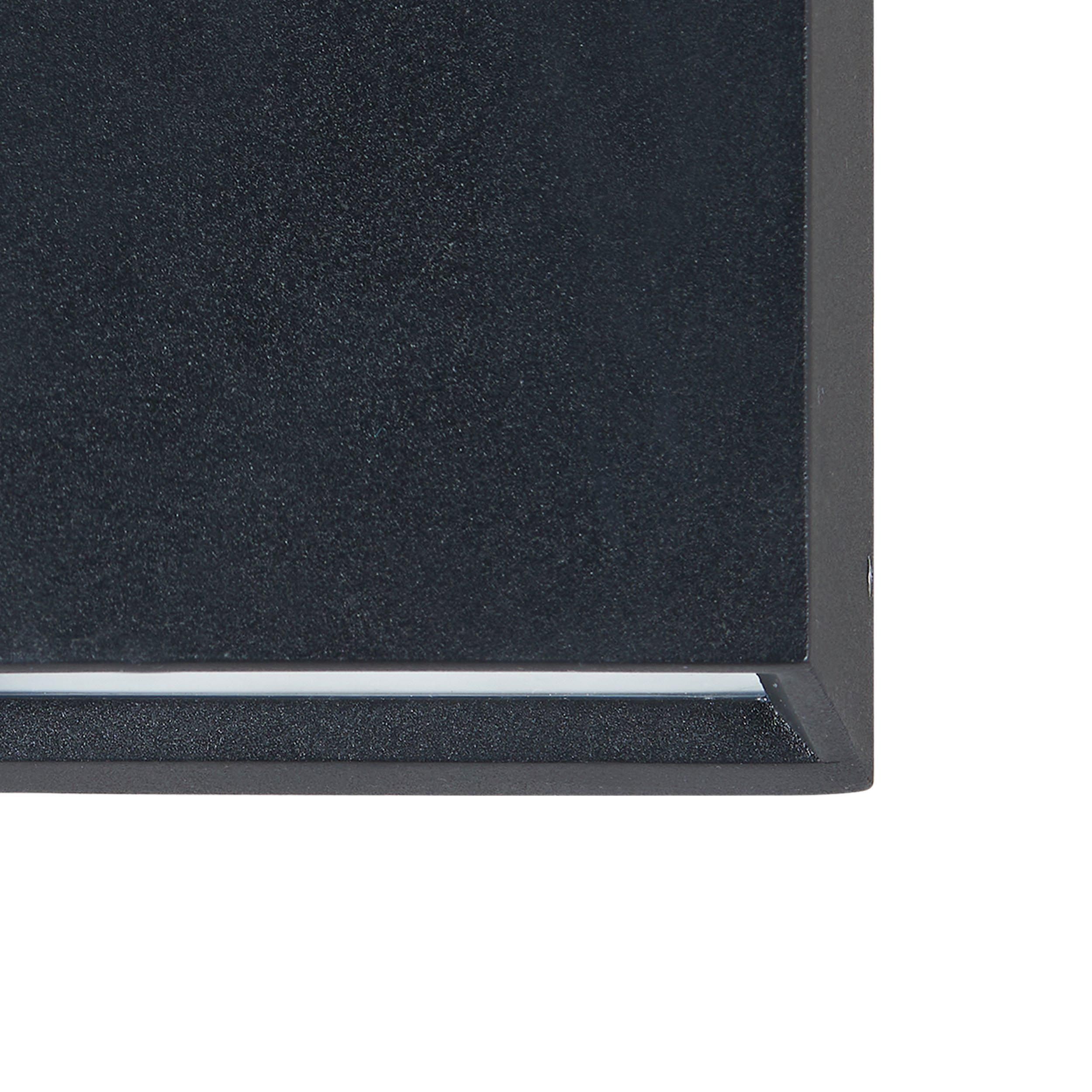 Applique extérieure LED SPONGANO noir H20cm