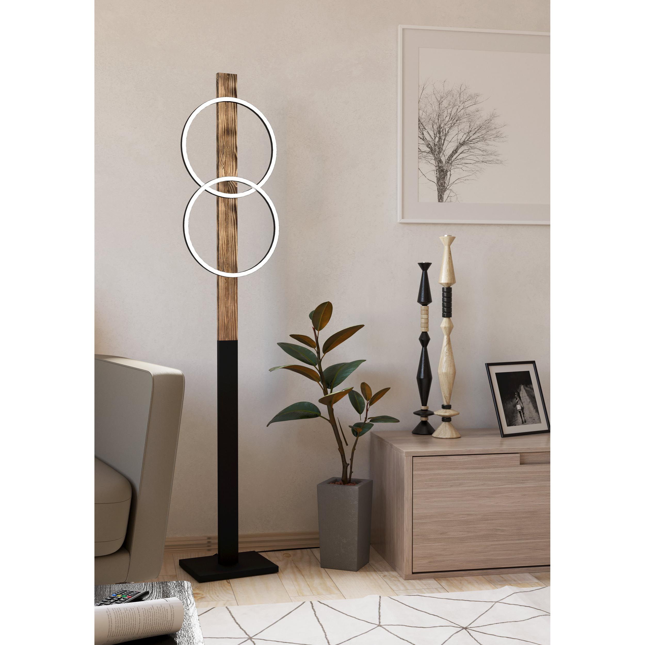 Lampadaire LED BOYAL bois H110cm
