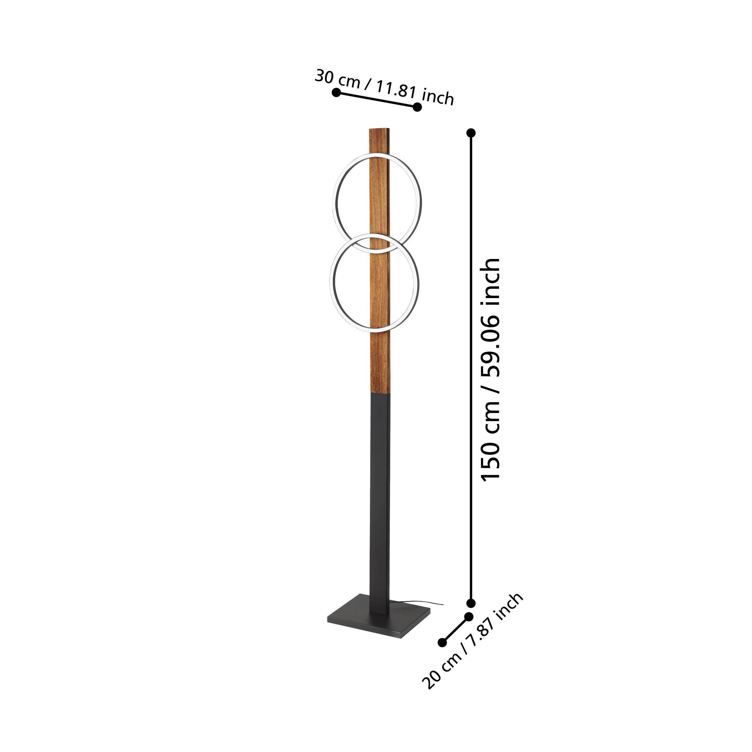 Lampadaire LED BOYAL bois H110cm