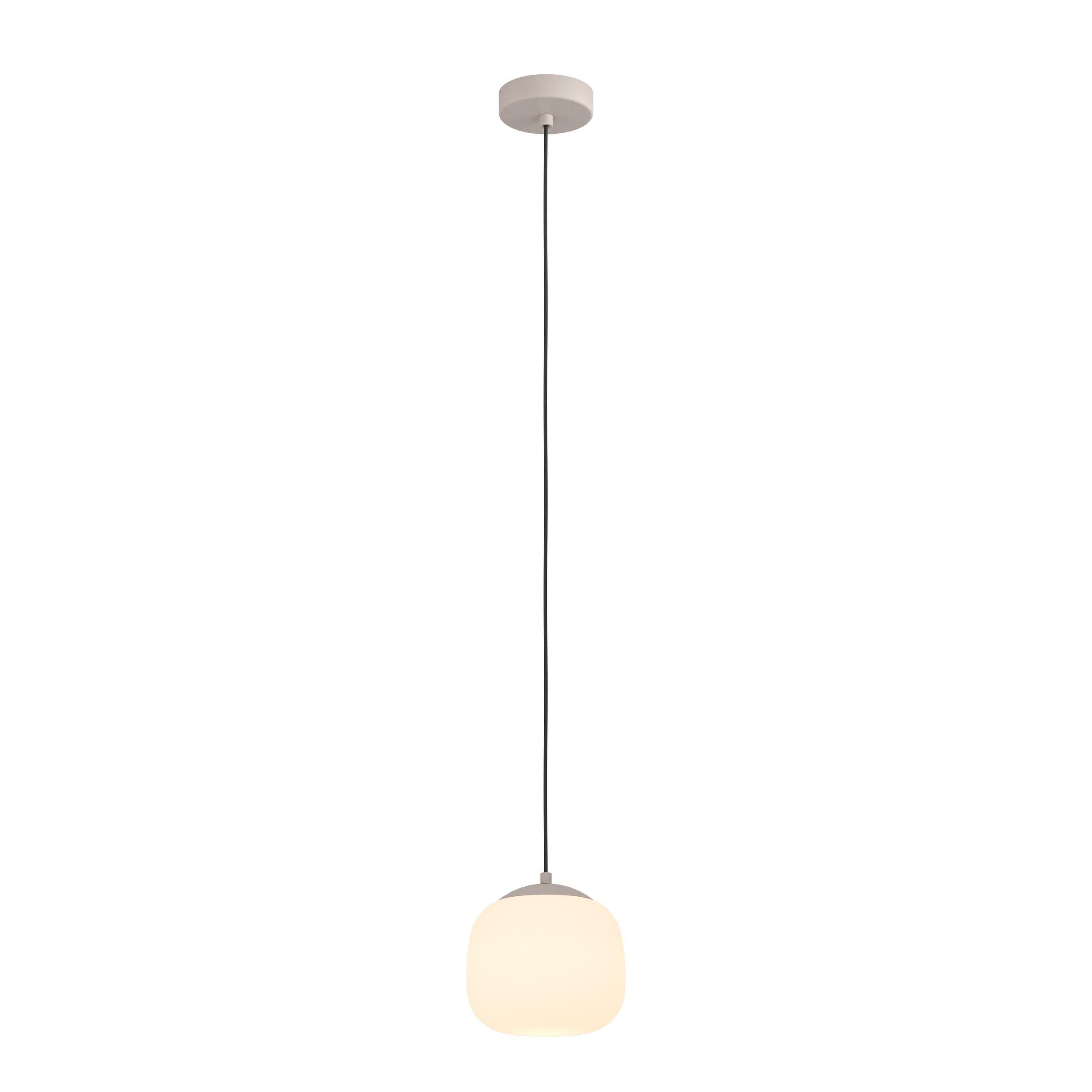 Suspension COMINIO taupe/verre Ø18,5cm