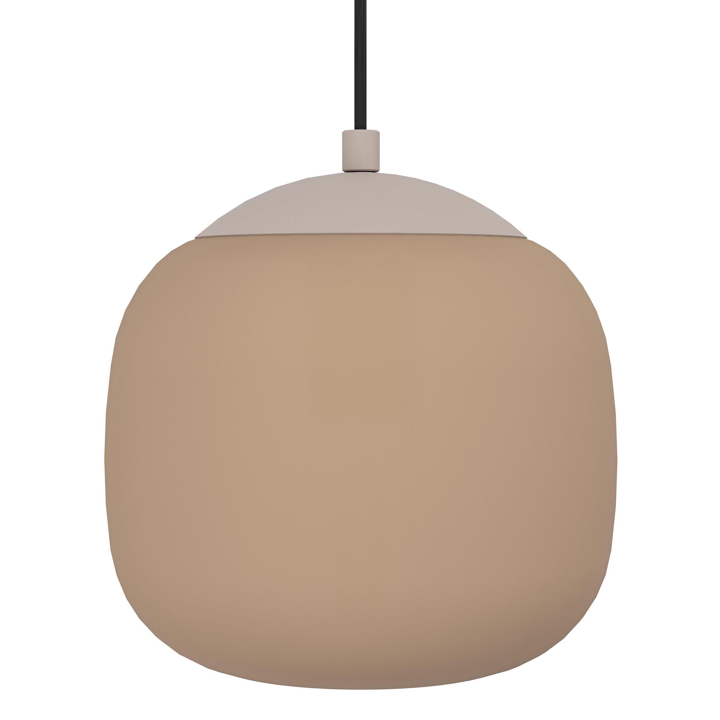 Suspension COMINIO taupe/verre Ø18,5cm
