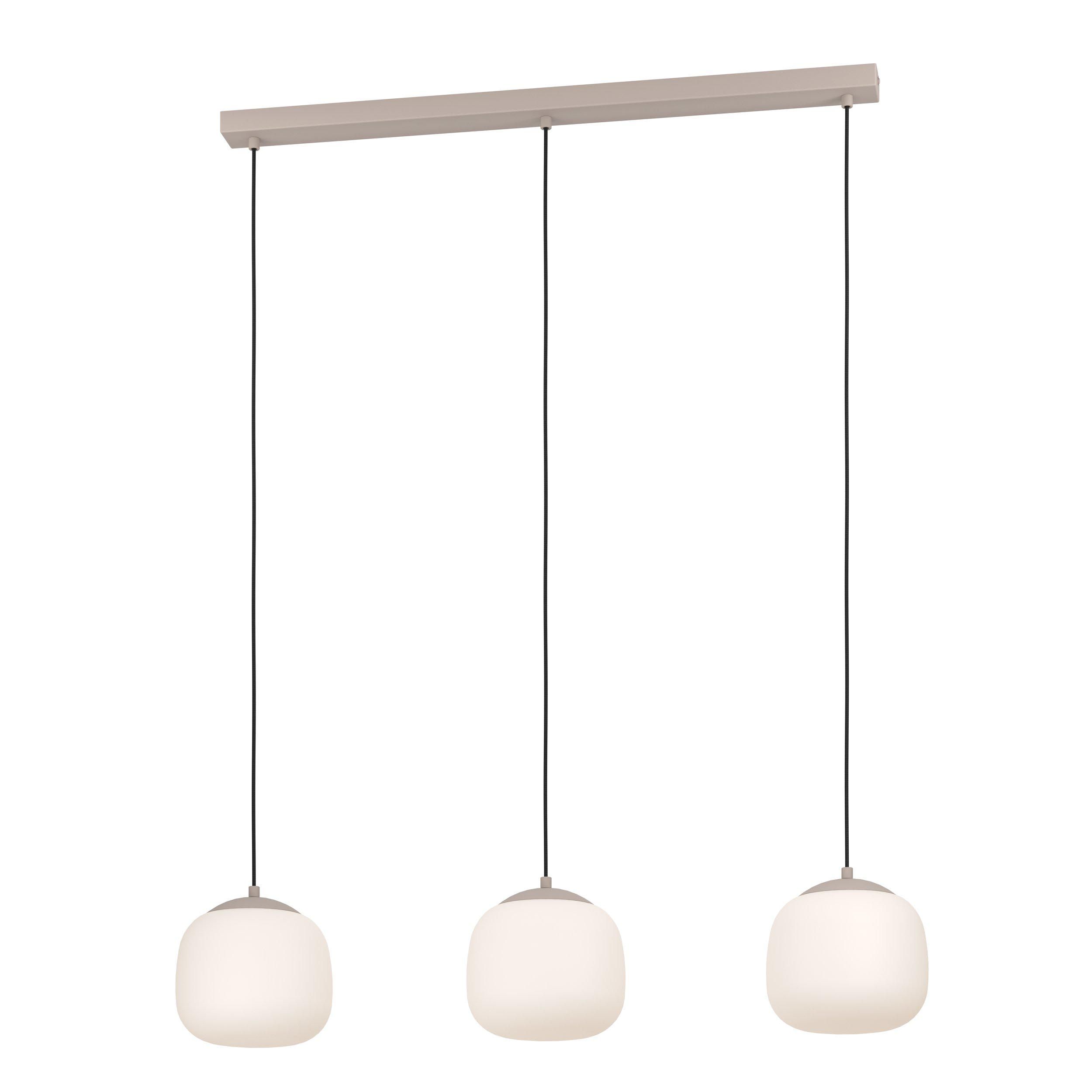 Suspension COMINIO taupe/verre L88,5cm