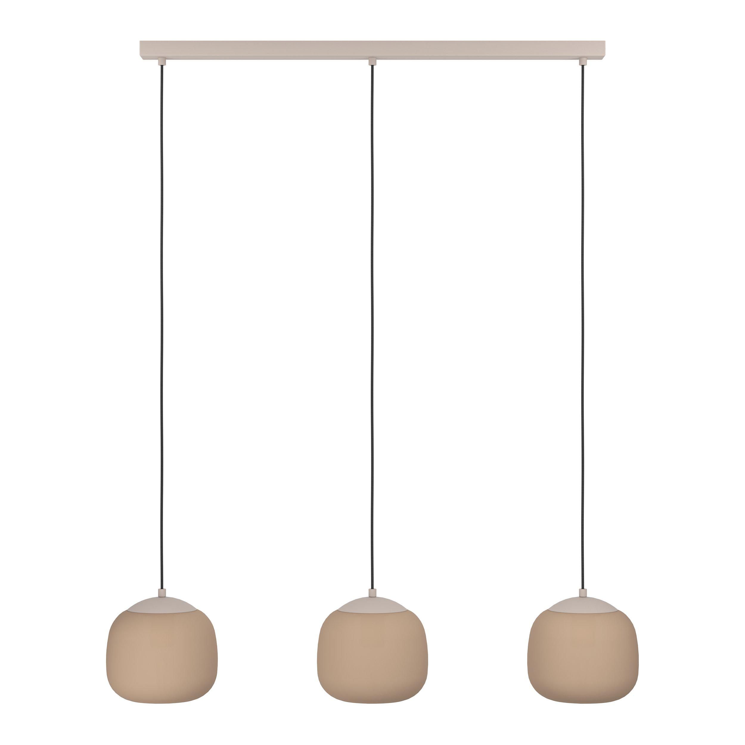 Suspension COMINIO taupe/verre L88,5cm