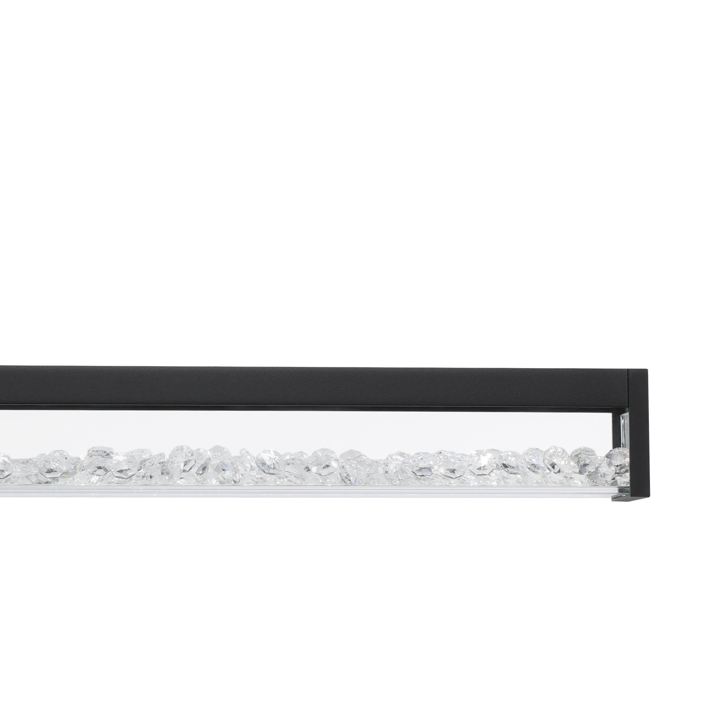 Suspension LED CARDITO 1 noir L100cm