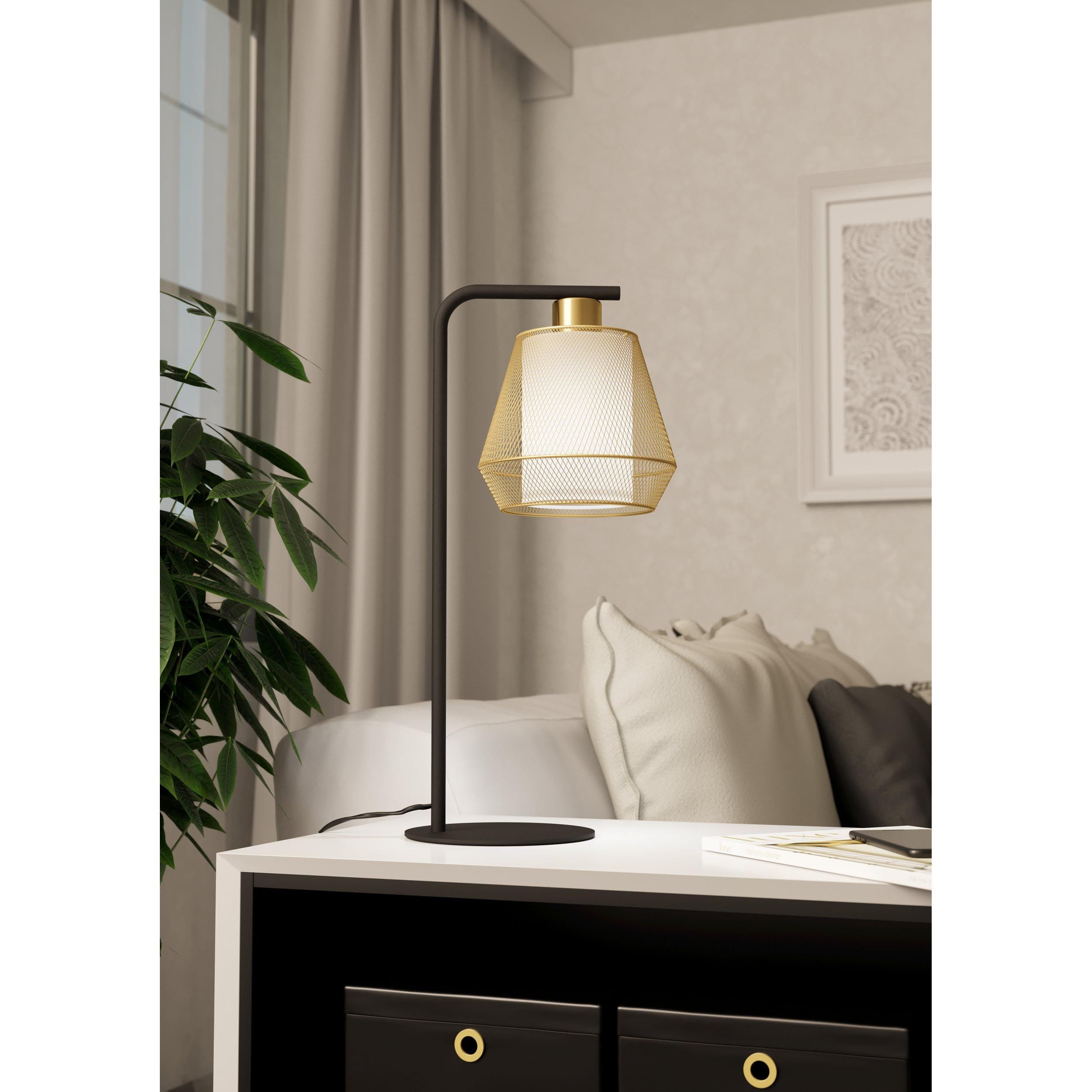 Lampe de table métal doré CIUDADELA E27 1X40W