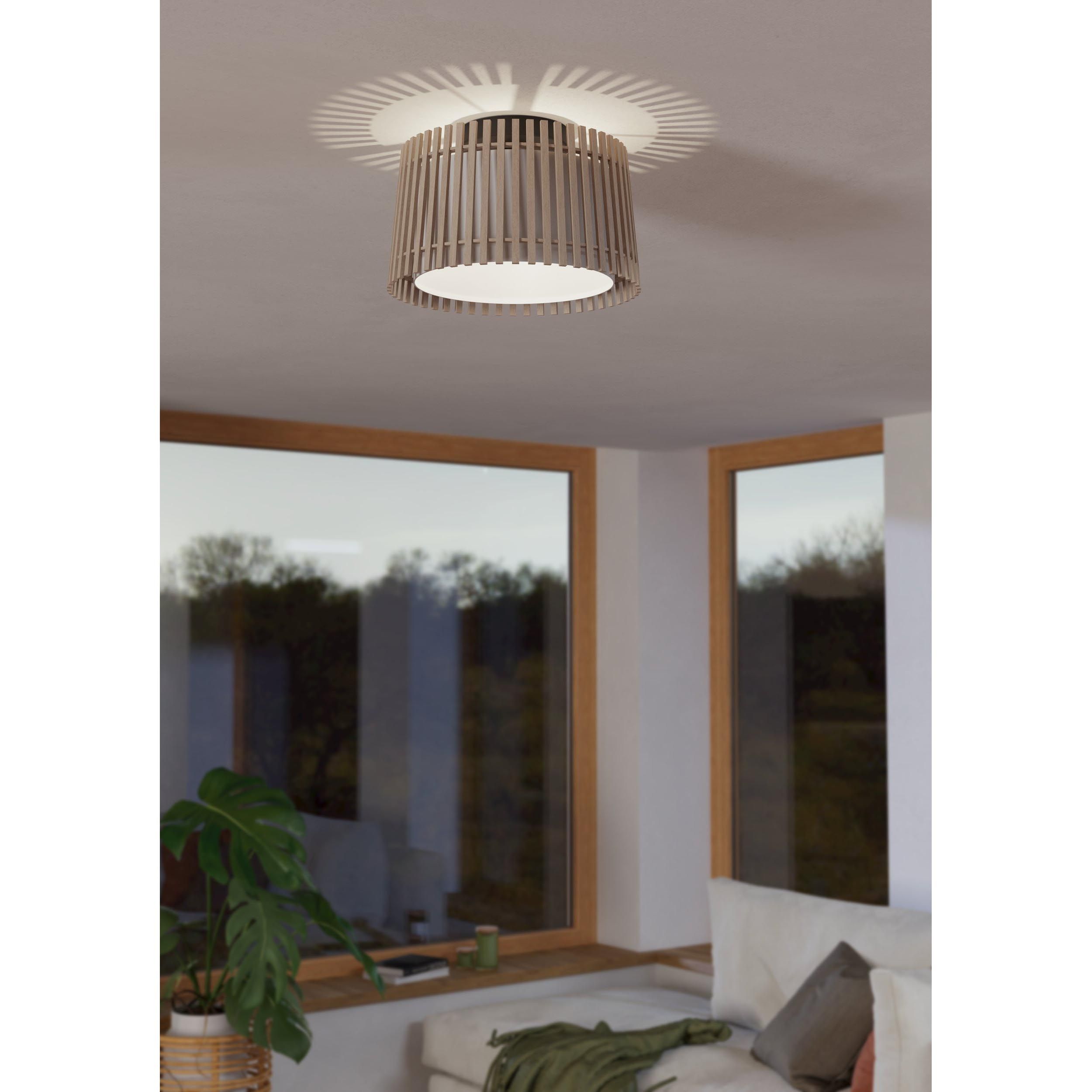 Plafonnier FATTORIA bois naturel Ø38cm
