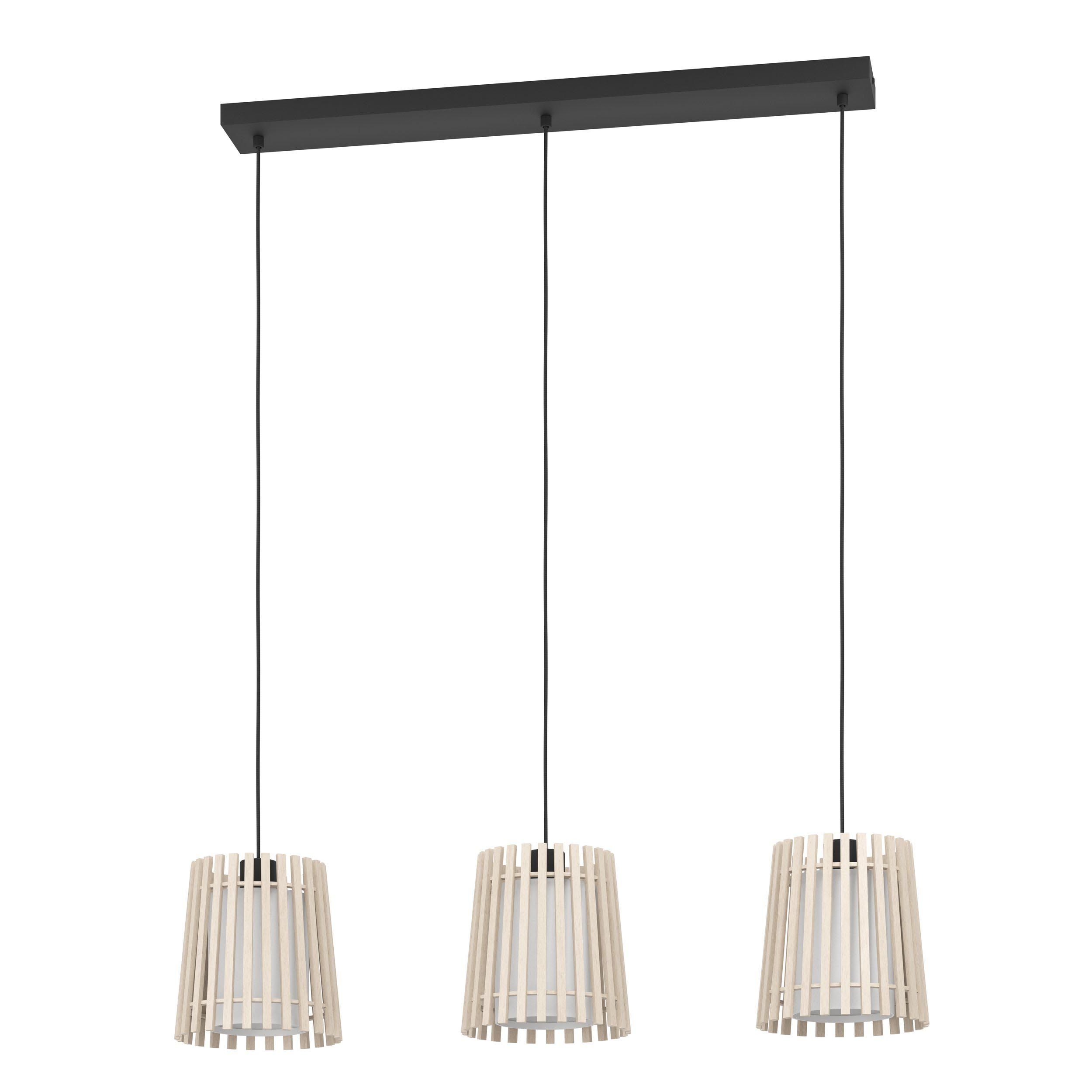 Plafonnier FATTORIA bois naturel L90cm