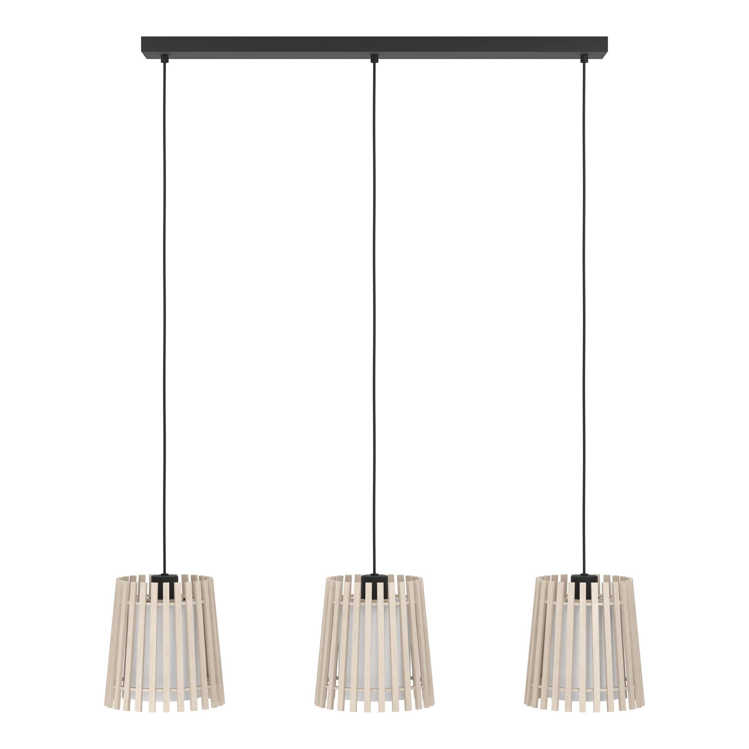 Plafonnier FATTORIA bois naturel L90cm