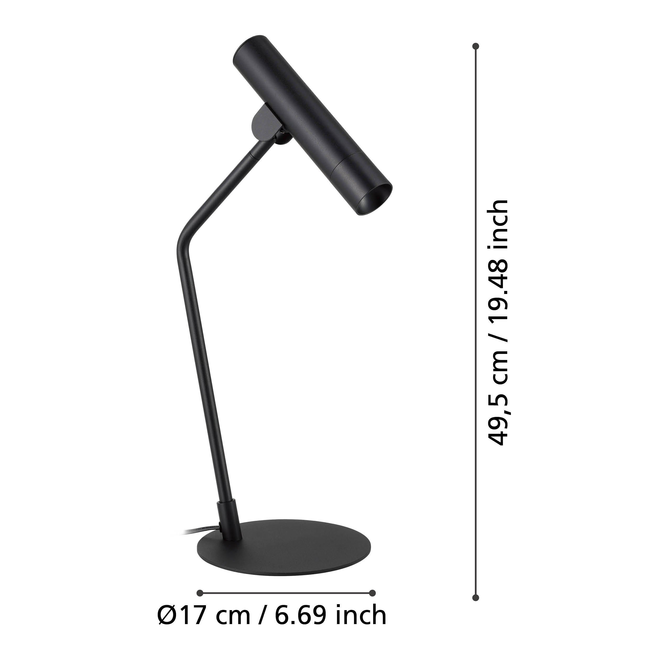 Lampe de bureau en métal noir ALMUDAINA LED INT 1X5W