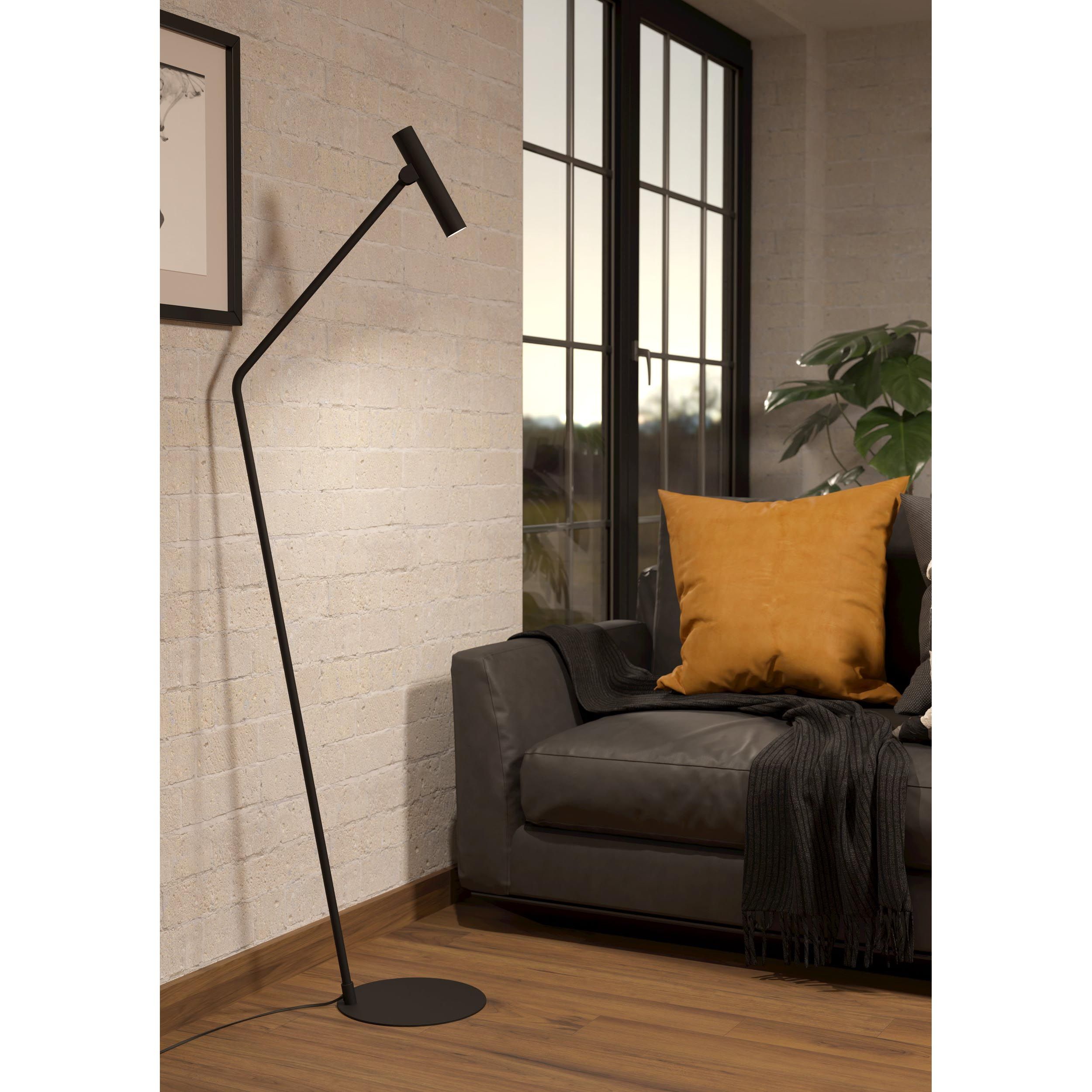 Lampadaire LED ALMUDAINA noir H110cm