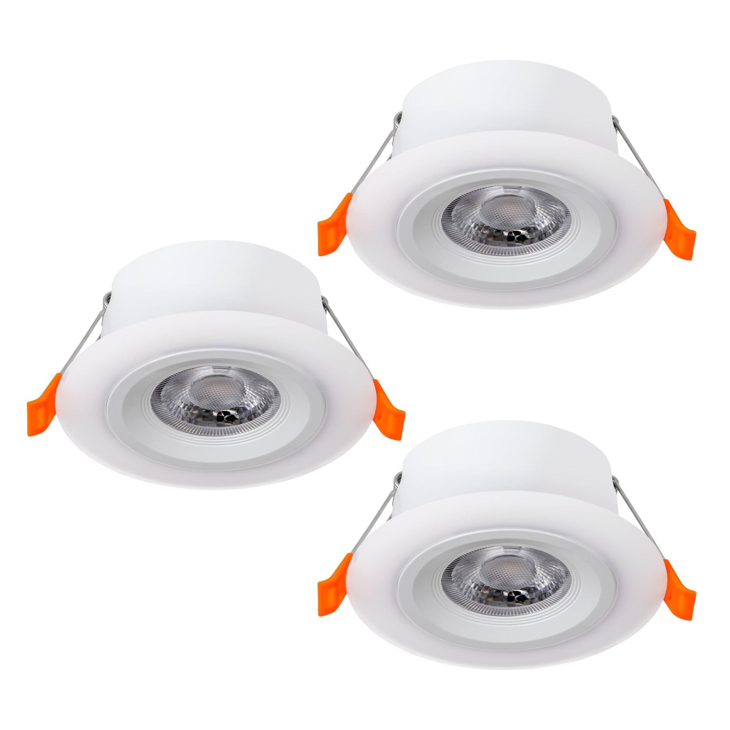 Spot à encastrer LED CALONGE blanc Ø10cm