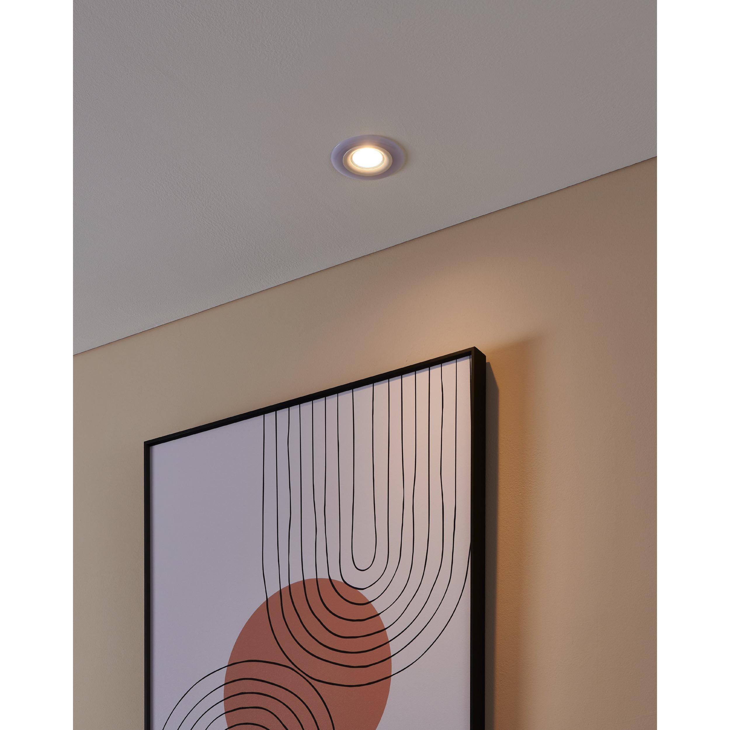 Spot à encastrer LED CALONGE blanc Ø10cm