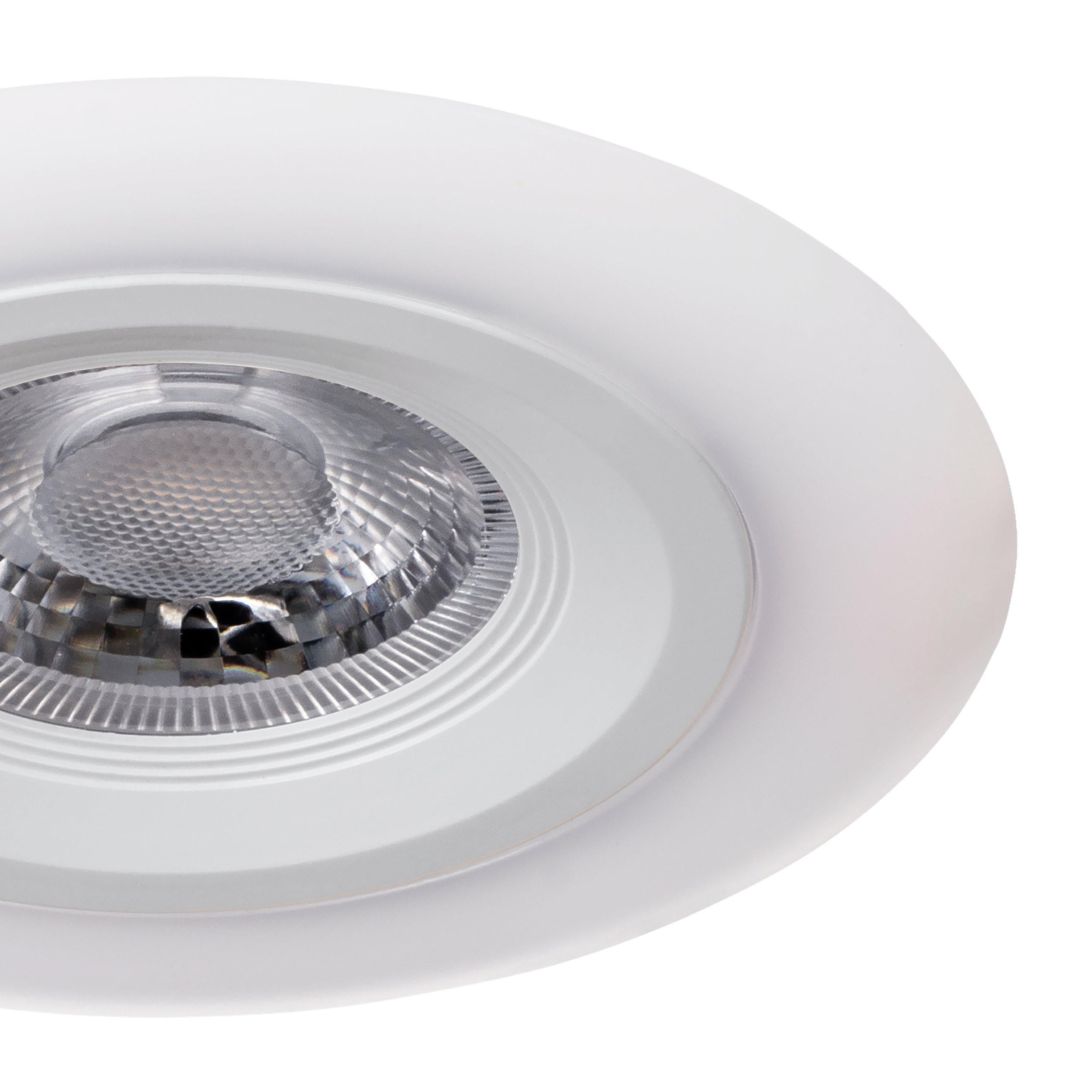Spot à encastrer LED CALONGE blanc Ø10cm