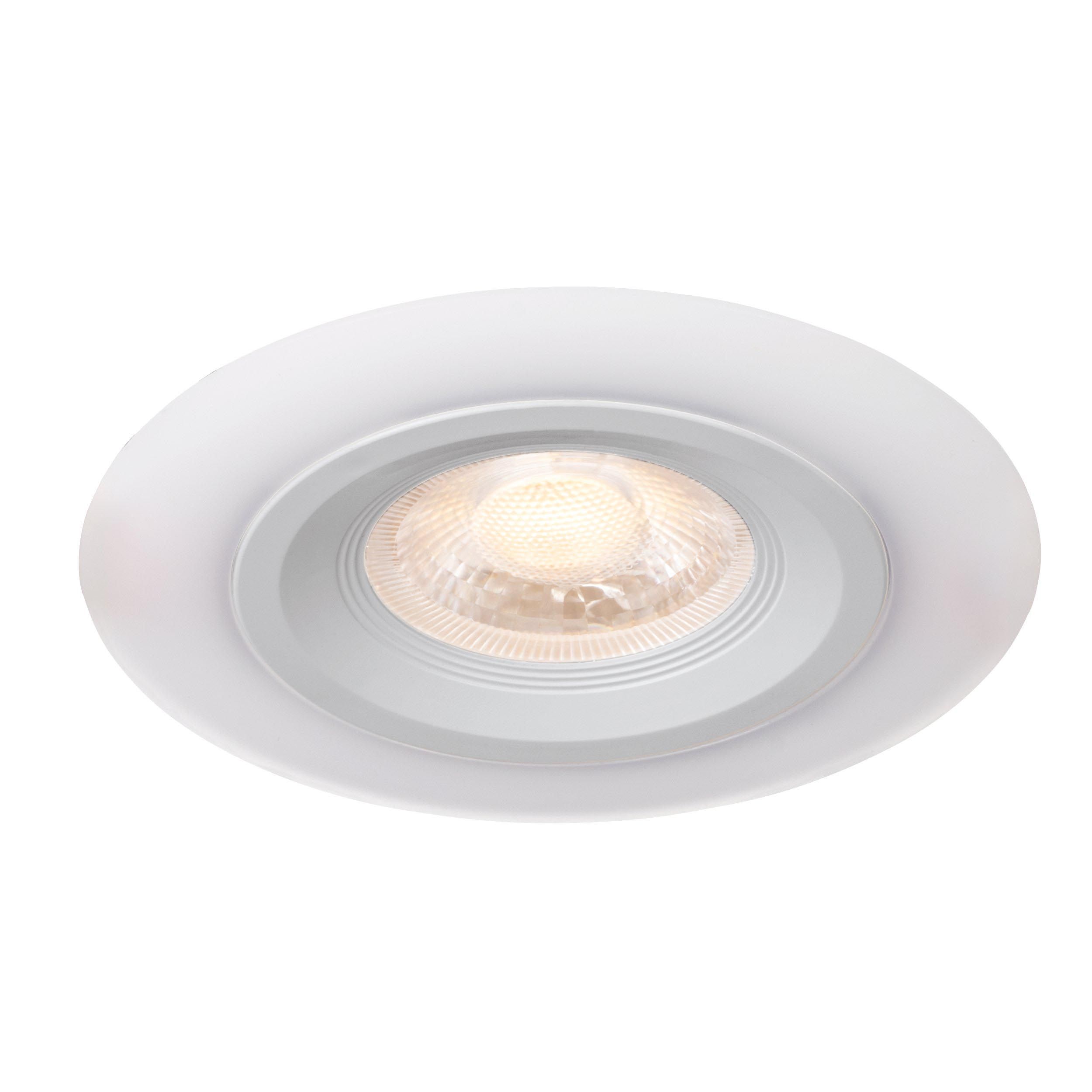 Spot à encastrer LED CALONGE blanc Ø10cm