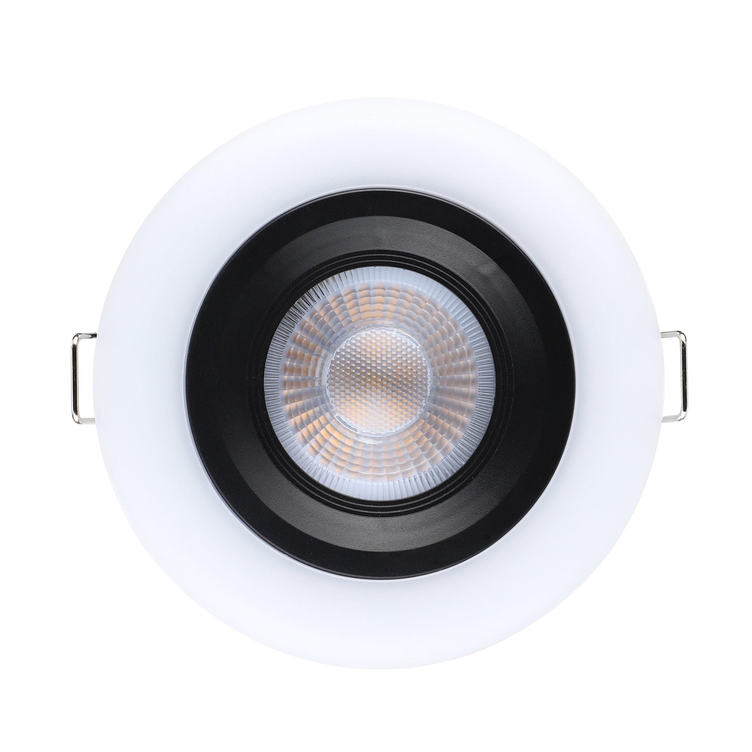 Spot à encastrer LED CALONGE blanc/noir Ø10cm
