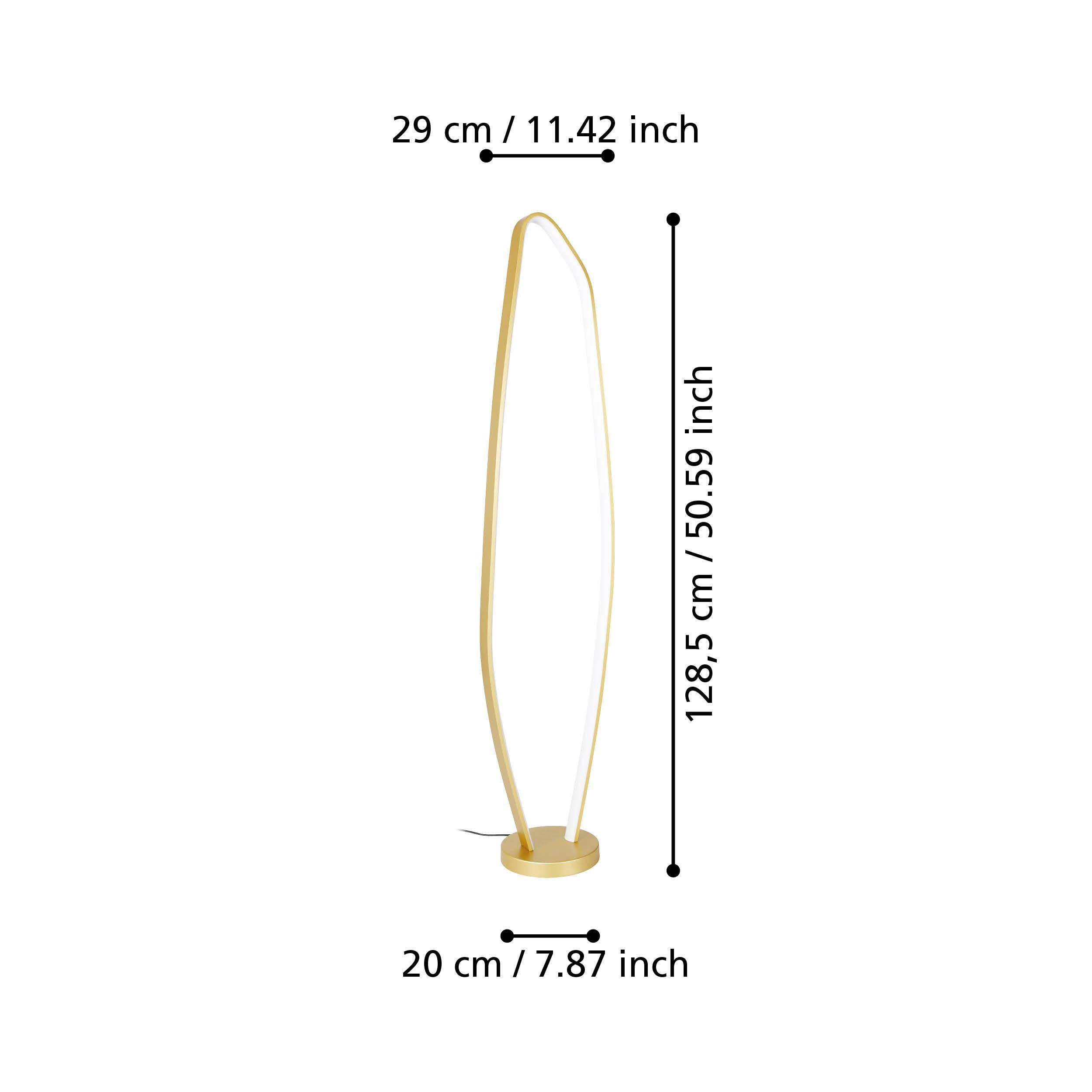Lampe de table métal doré VALLEROSA LED INT 1X25,2W
