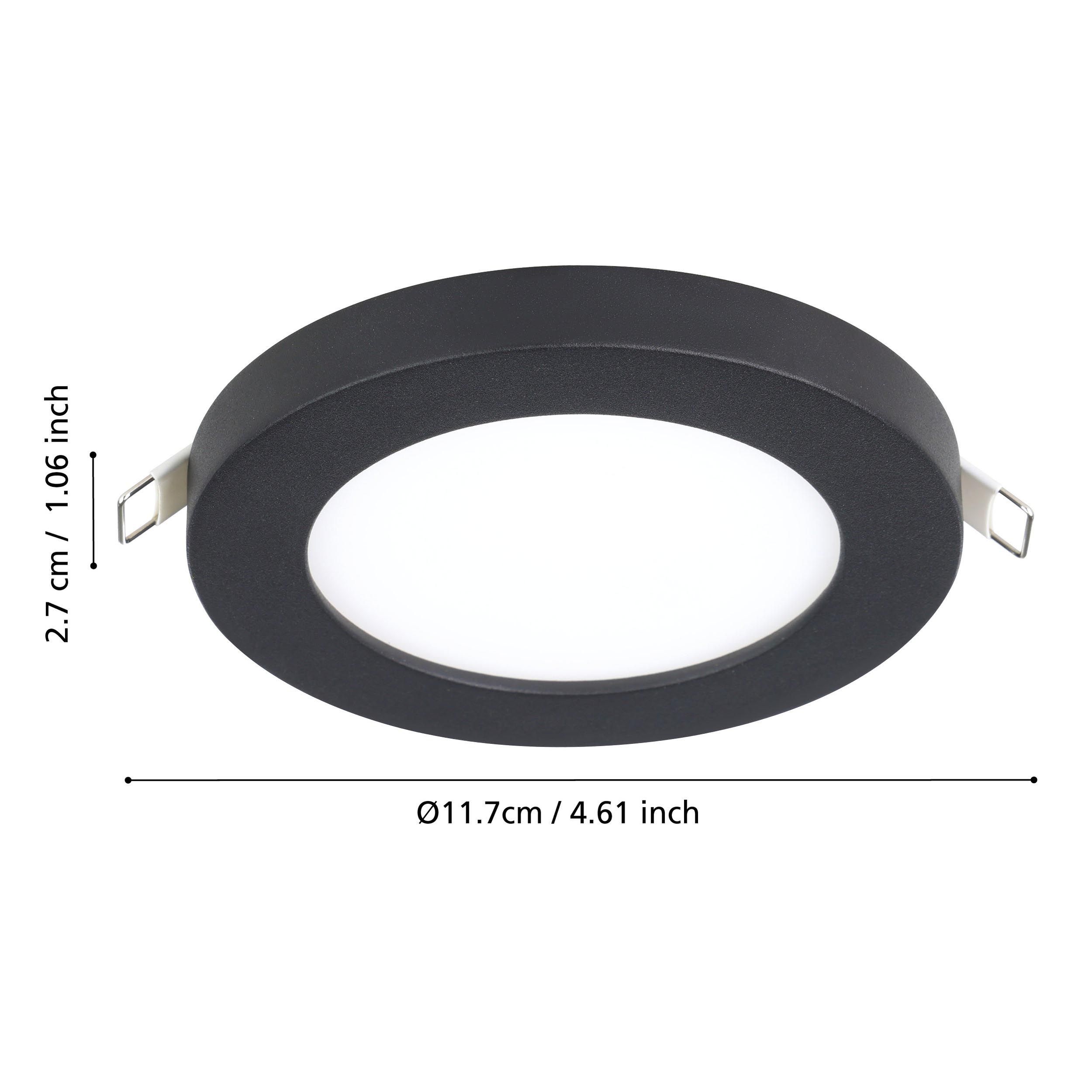 Spot encastré LED FUEVA FLEX noir Ø11,7cm