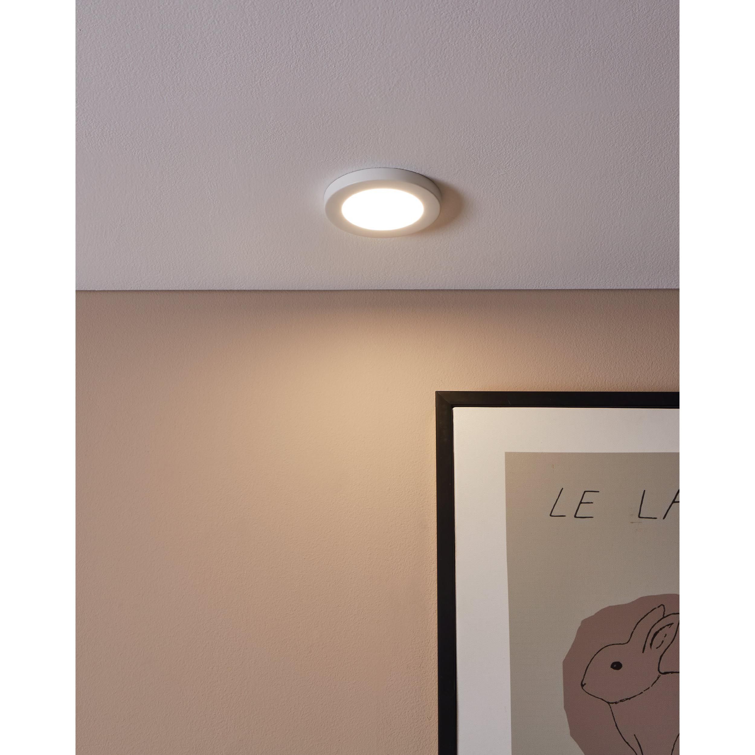 Spot encastré LED FUEVA FLEX blanc Ø11,7cm
