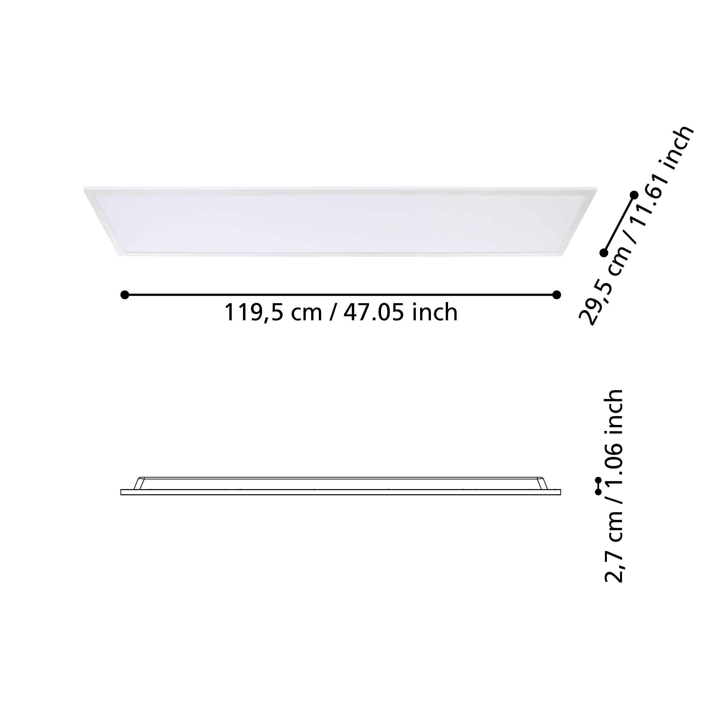 Plafonnier LED RABASSA L119,5cm