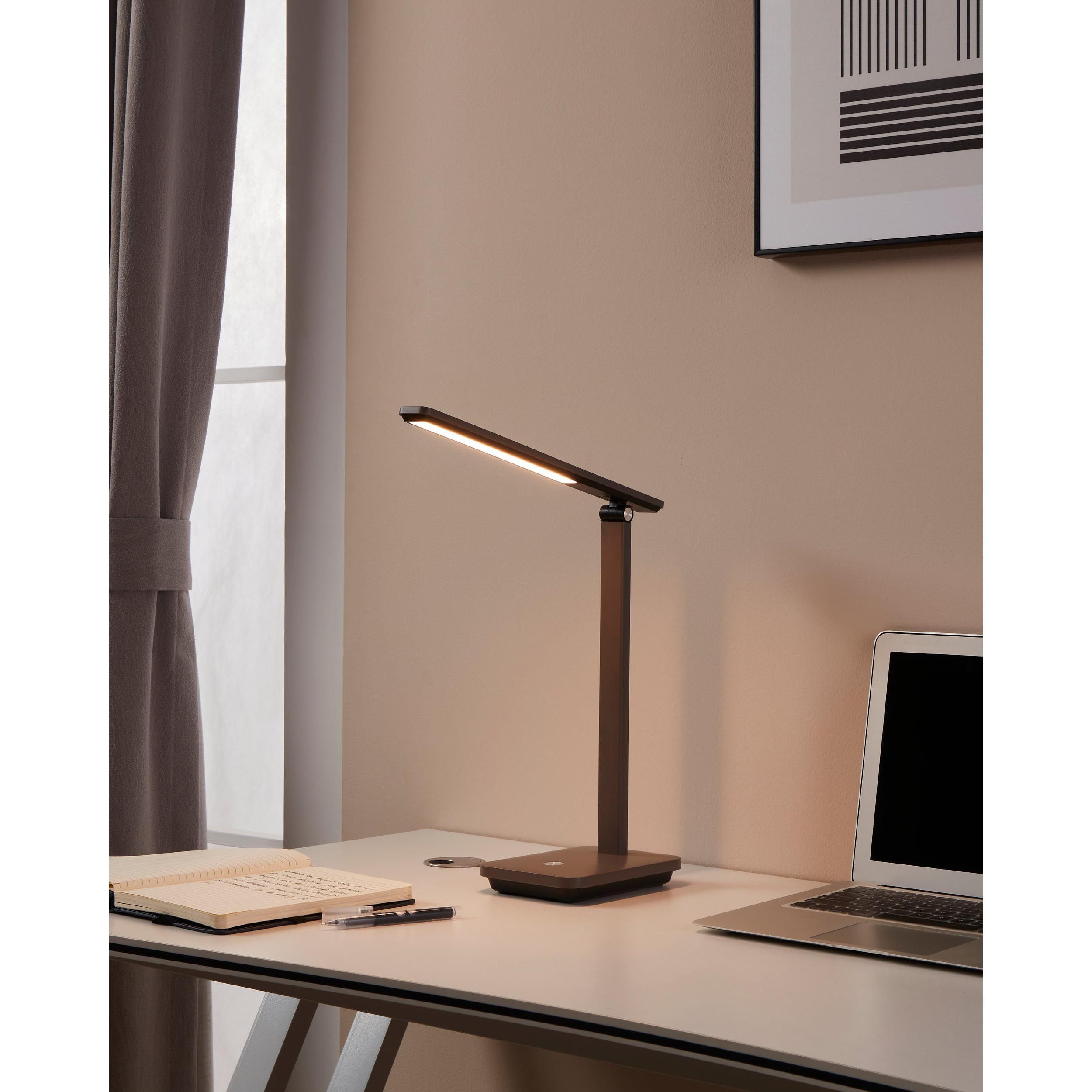 Lampe de bureau LED dimmable INIESTA noir H35cm