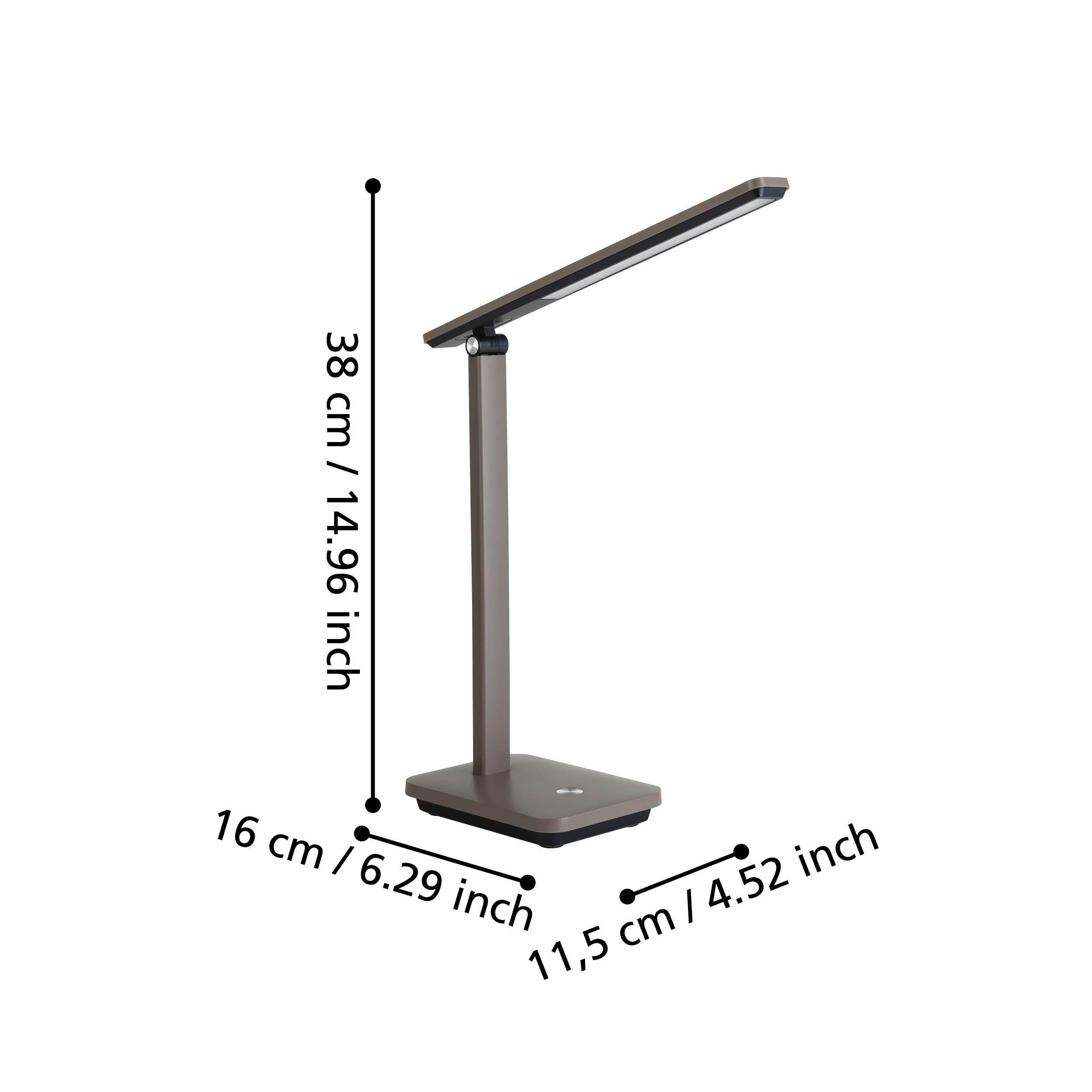 Lampe de bureau LED dimmable INIESTA noir H35cm