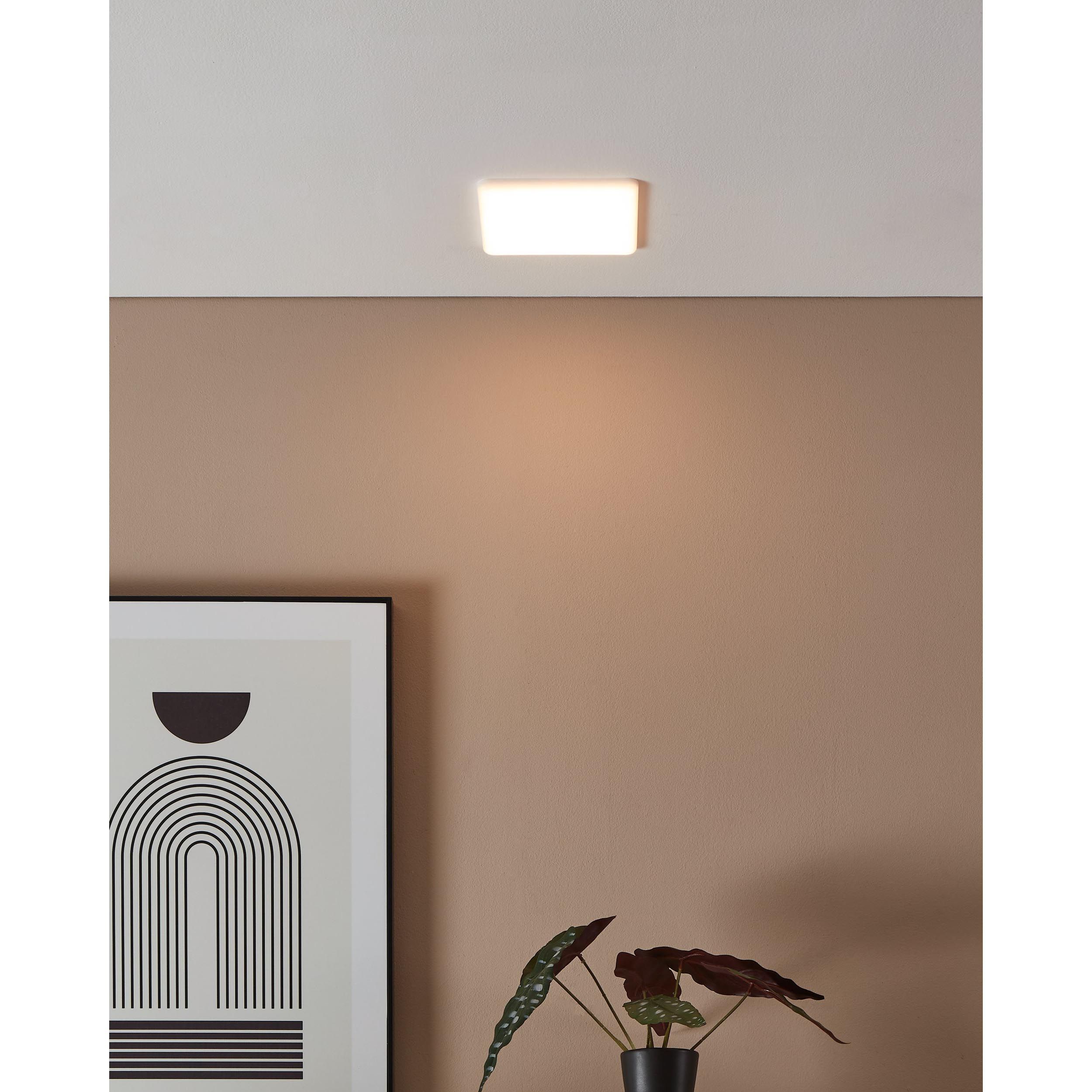 Plafonnier LED RAPITA blanc Ø15cm