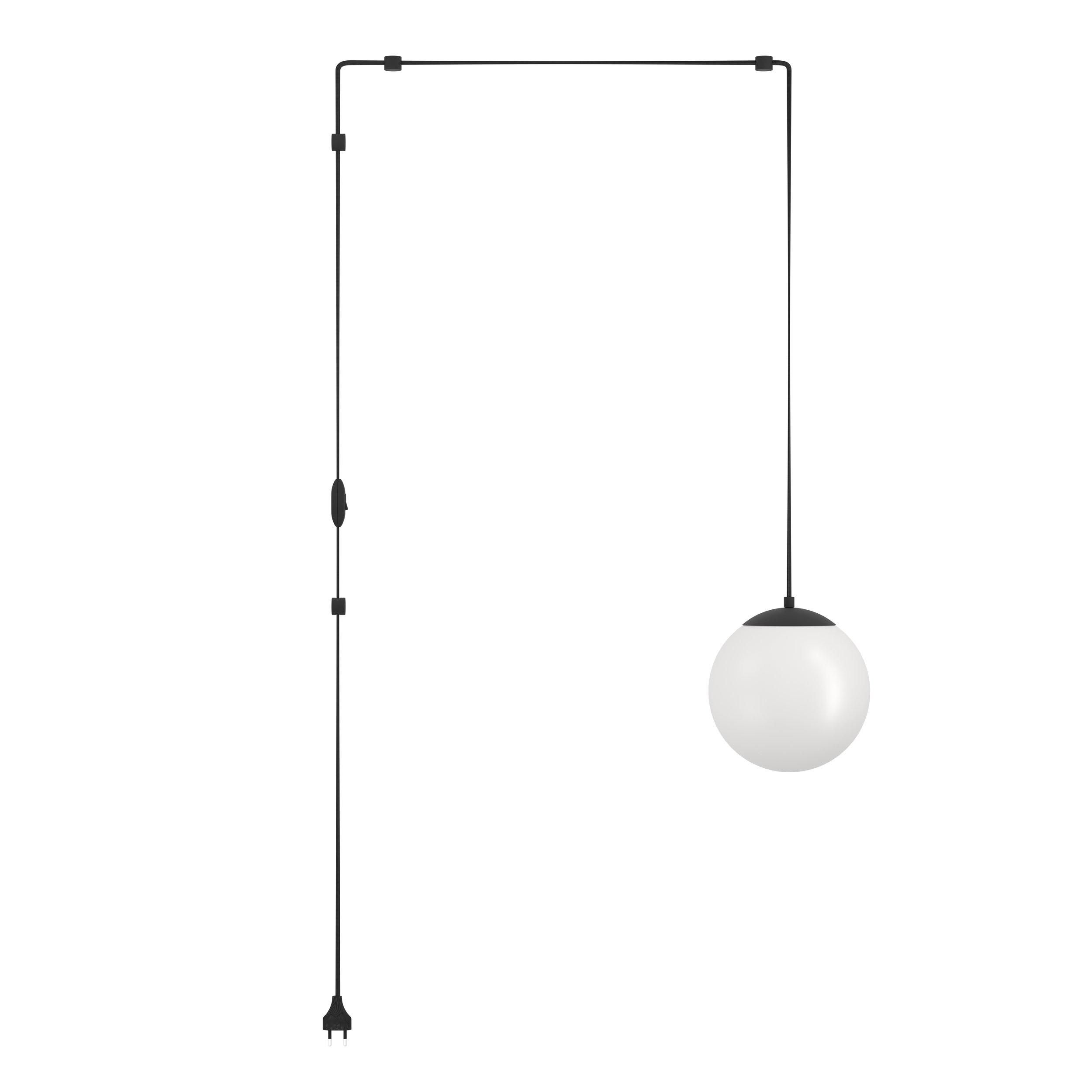 Suspension RONDO 3 verre opalin Ø20cm