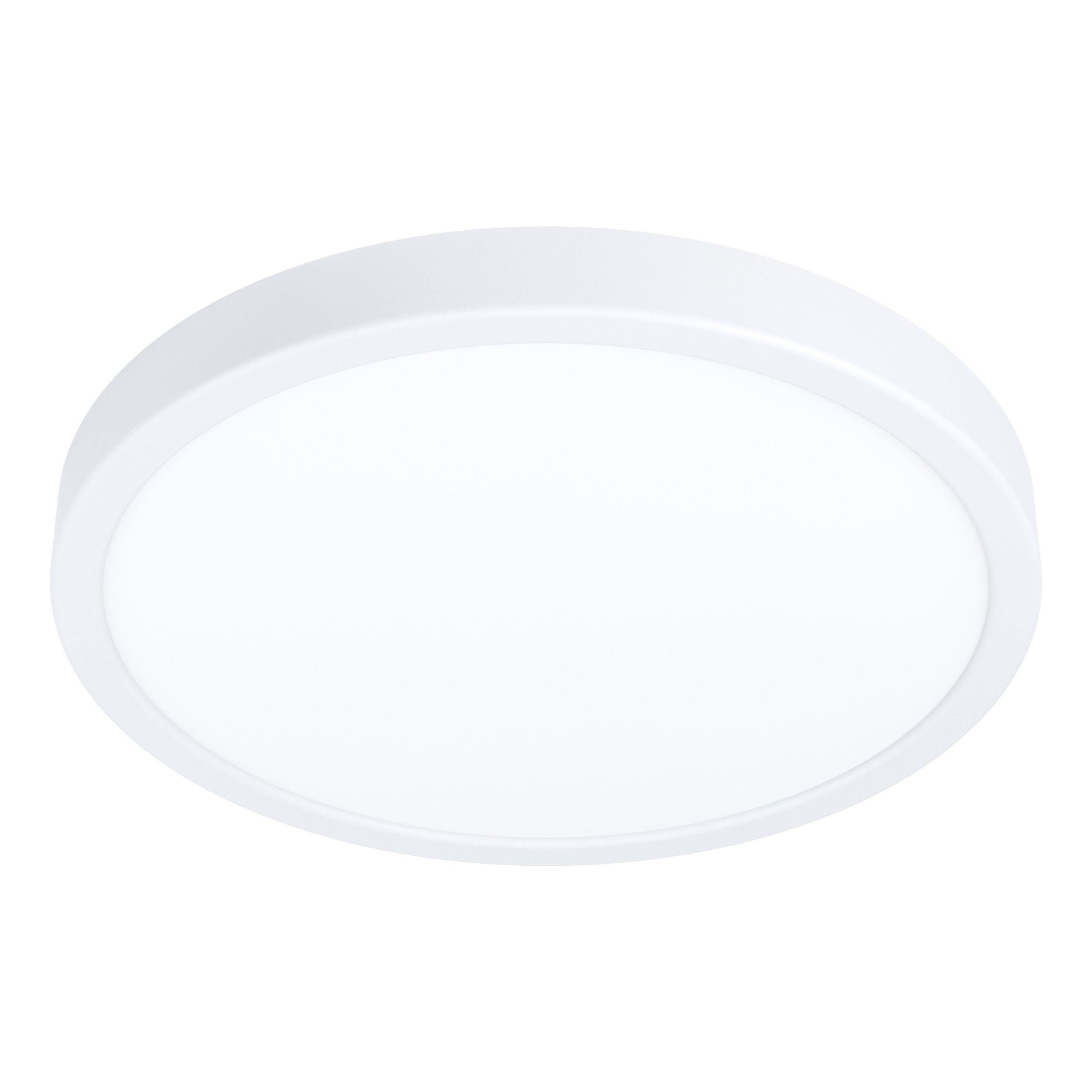 Plafonnier en acier blanc FUEVA 5 led intégrée 20,5W D28,5cm