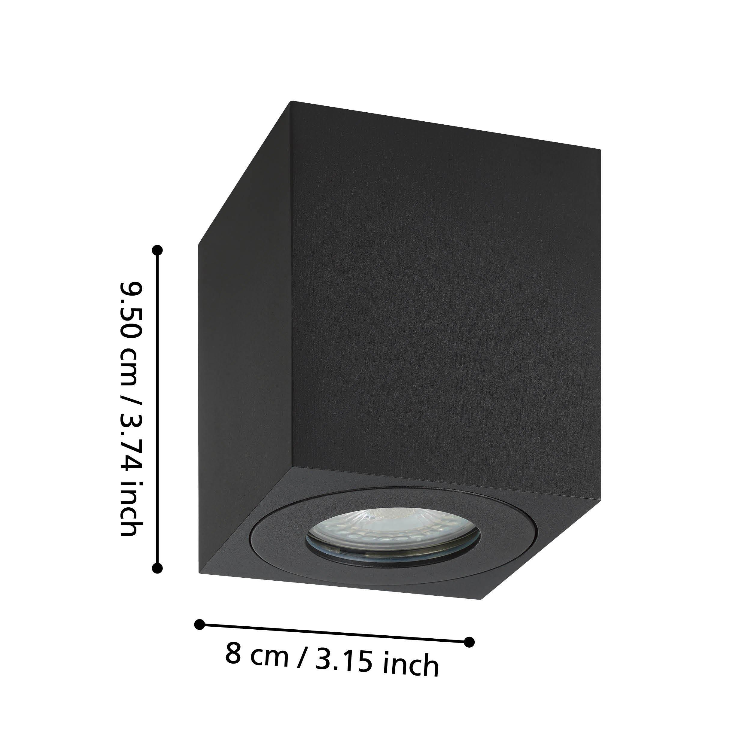 Suspension métal noir TORRECOLA GU10 1X5W