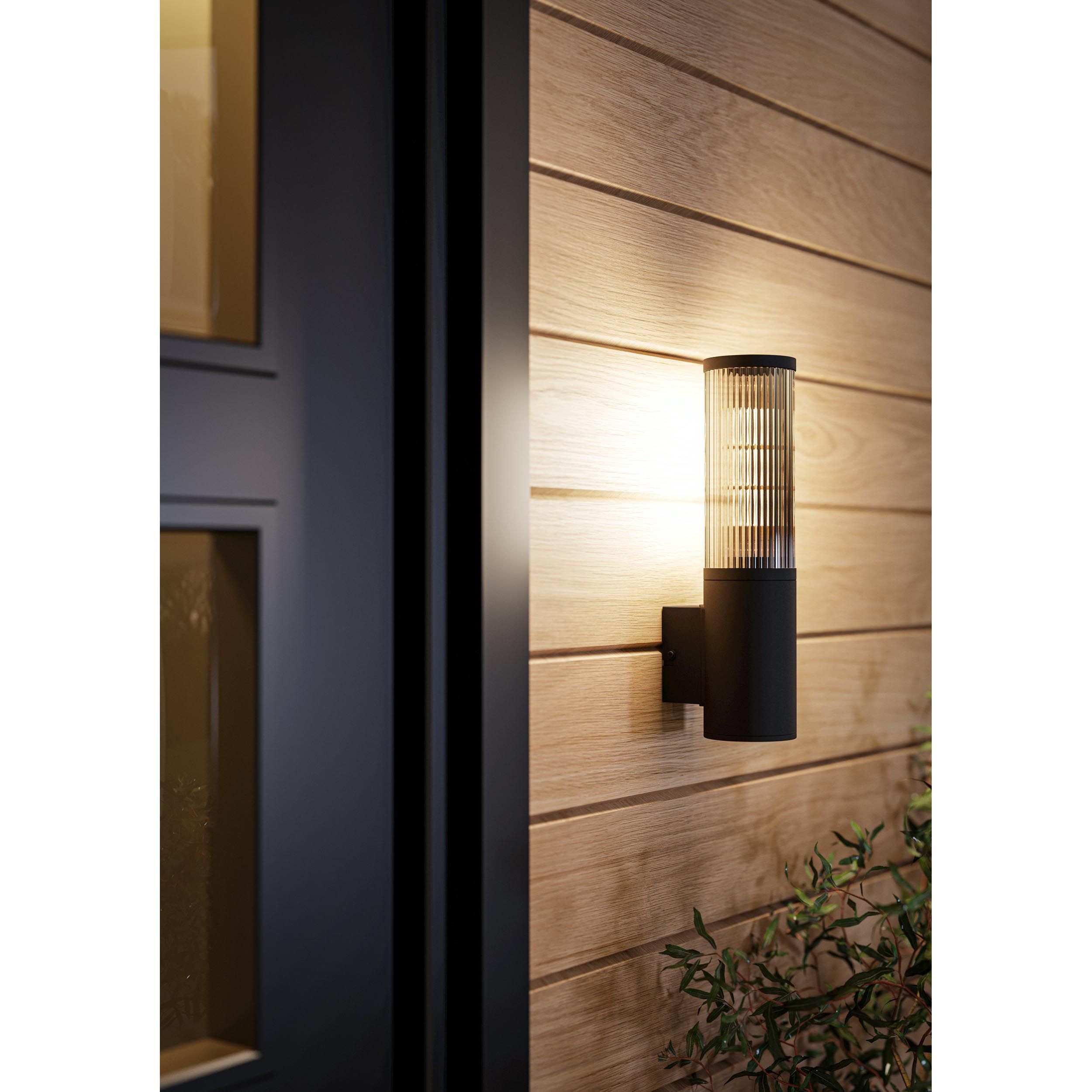 Applique extérieure SALLE noir Ø7,5cm