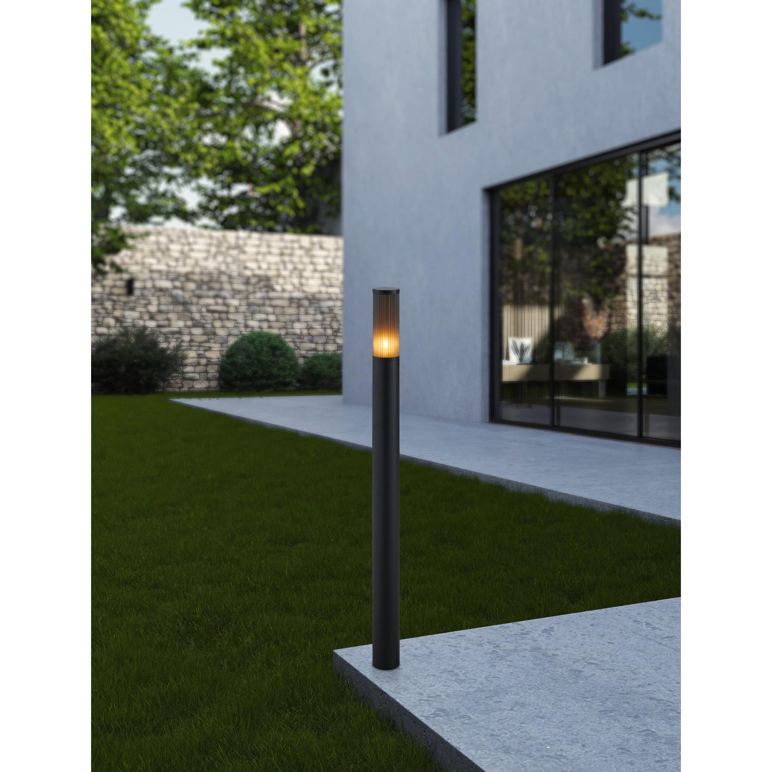 Lampadaire extérieur SALLE noir H110cm