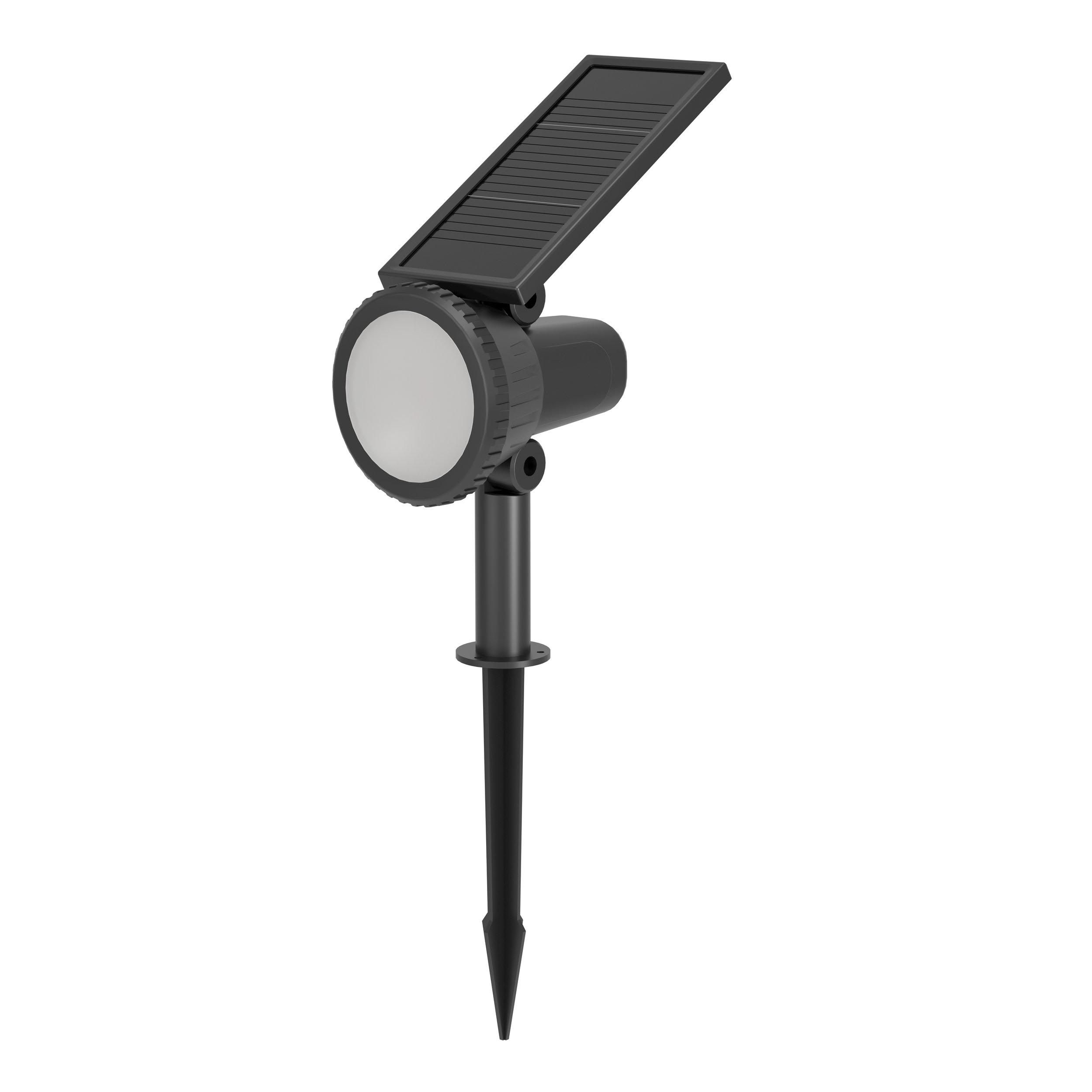 Spot à piquer extérieur LED SAMBUCO noir H37,5cm