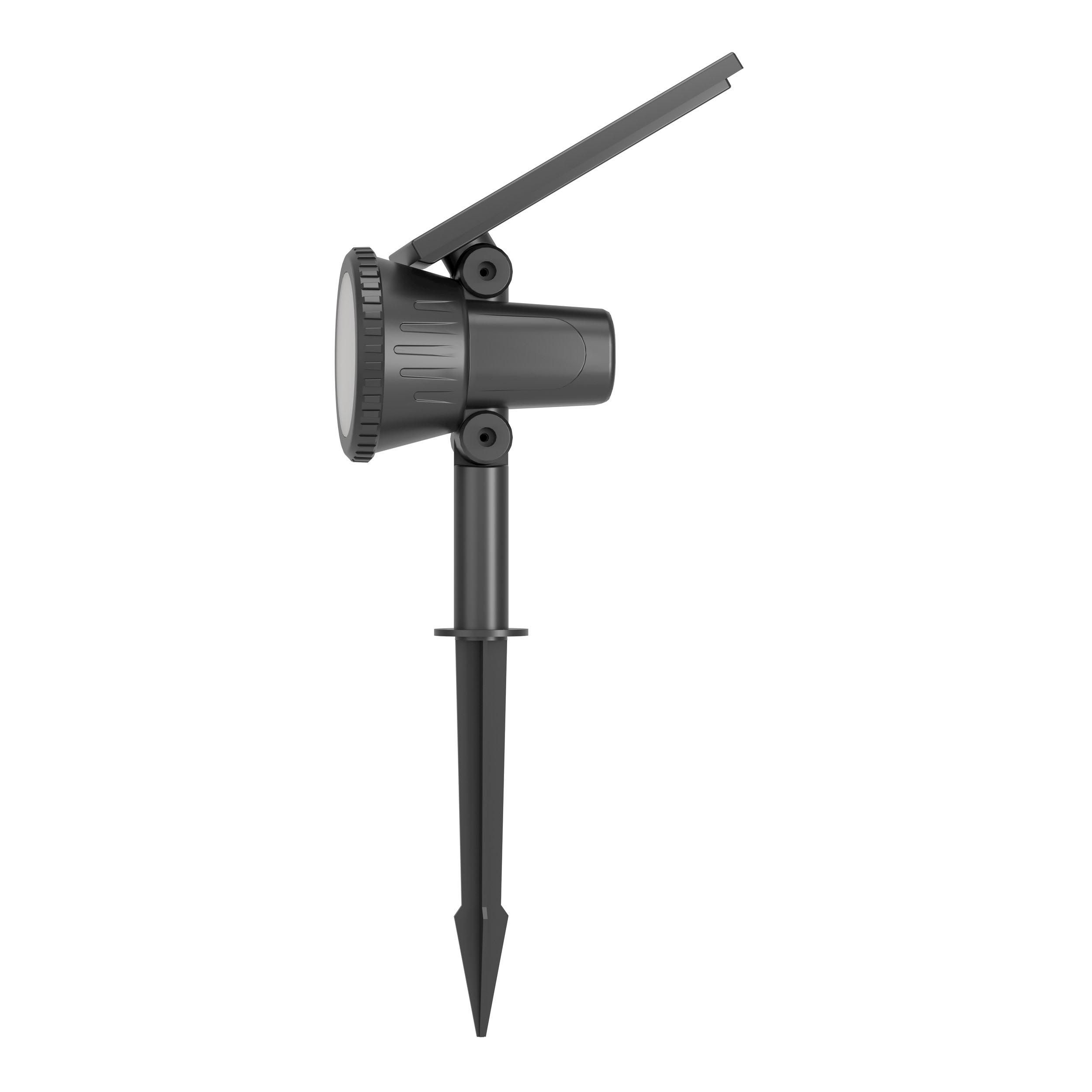 Spot à piquer extérieur LED SAMBUCO noir H37,5cm