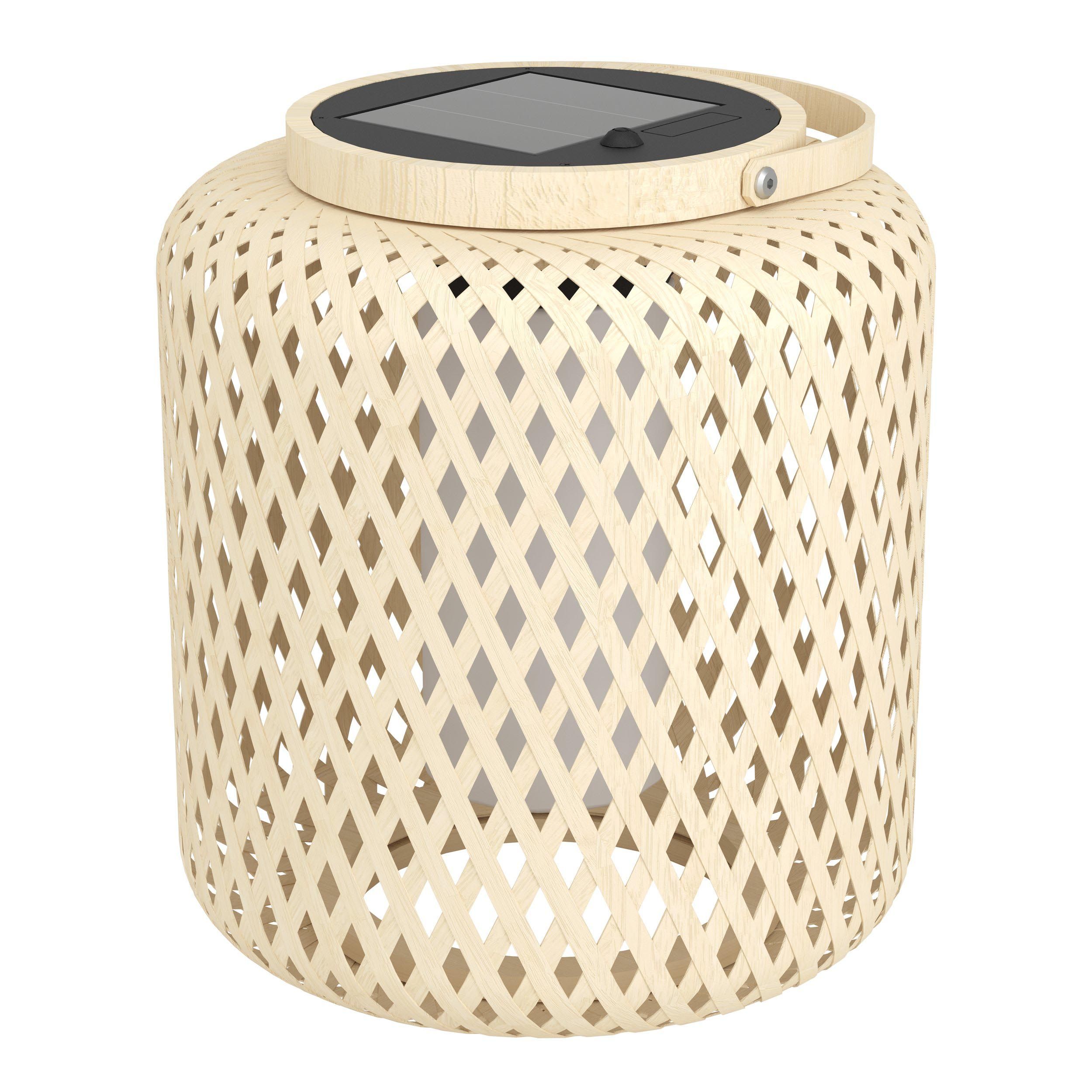 Lampe extérieure LED MARLIANO bambou naturel H24cm
