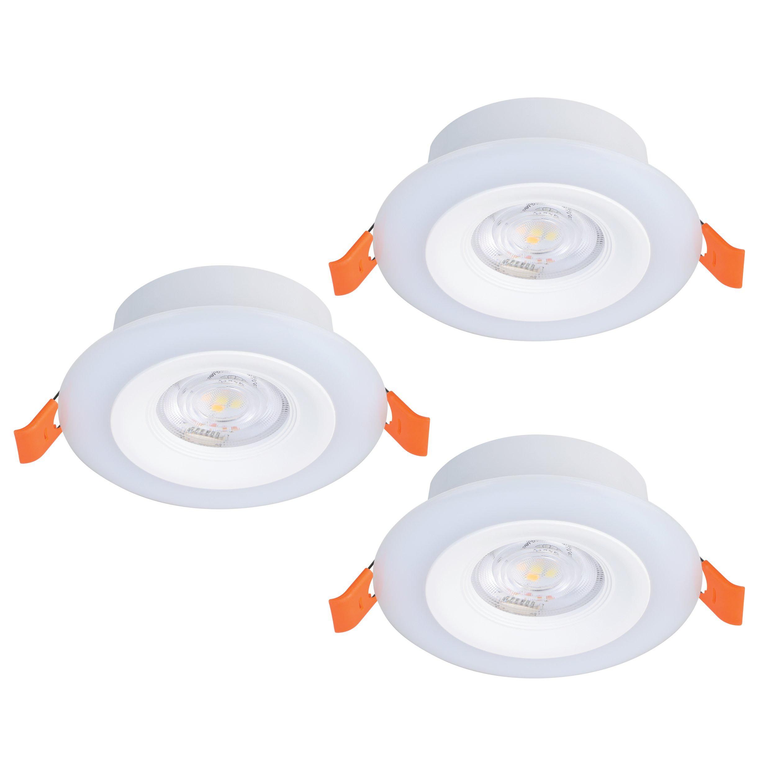 Spot à encastrer LED dimmable CALONGE blanc Ø9,8cm