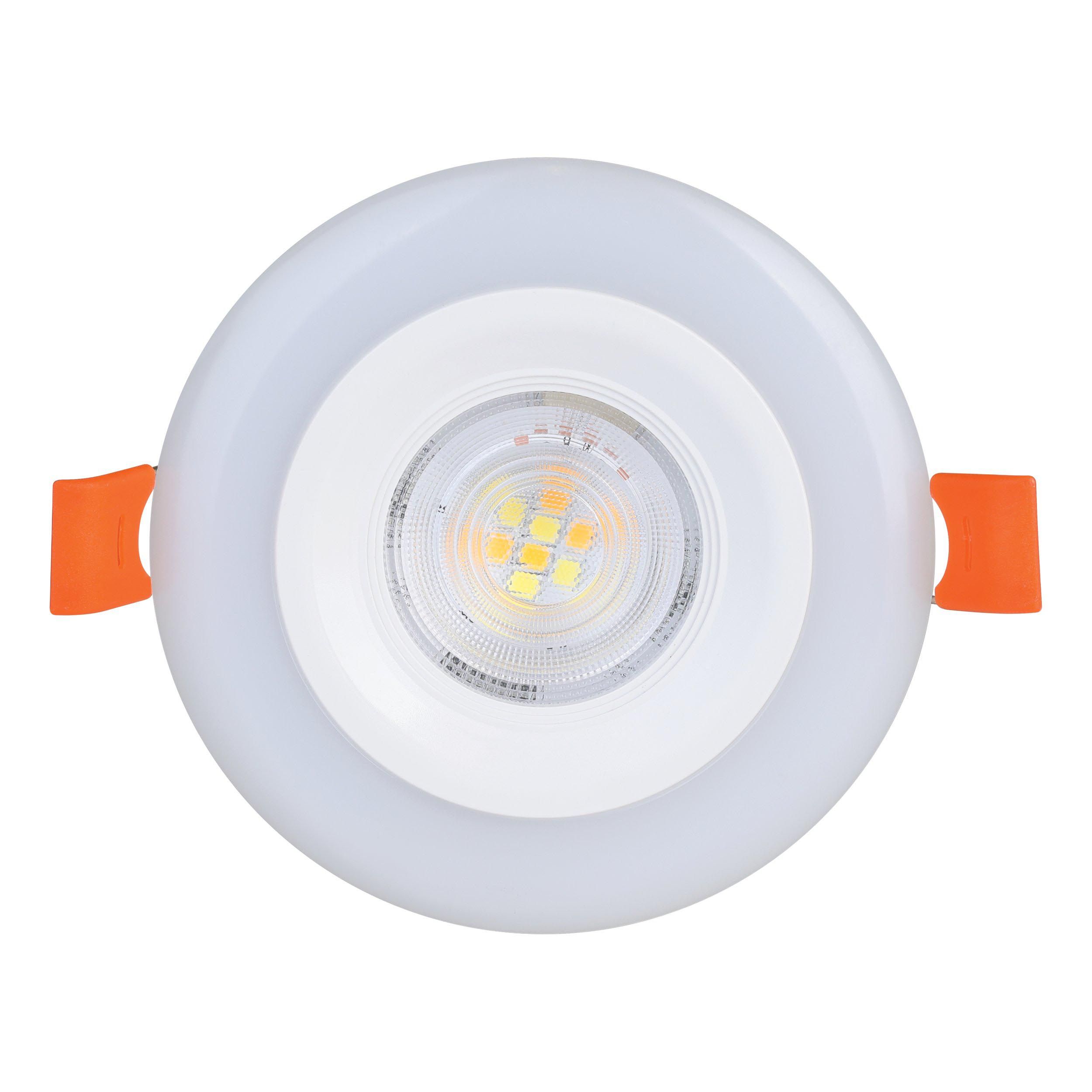 Spot à encastrer LED dimmable CALONGE blanc Ø9,8cm
