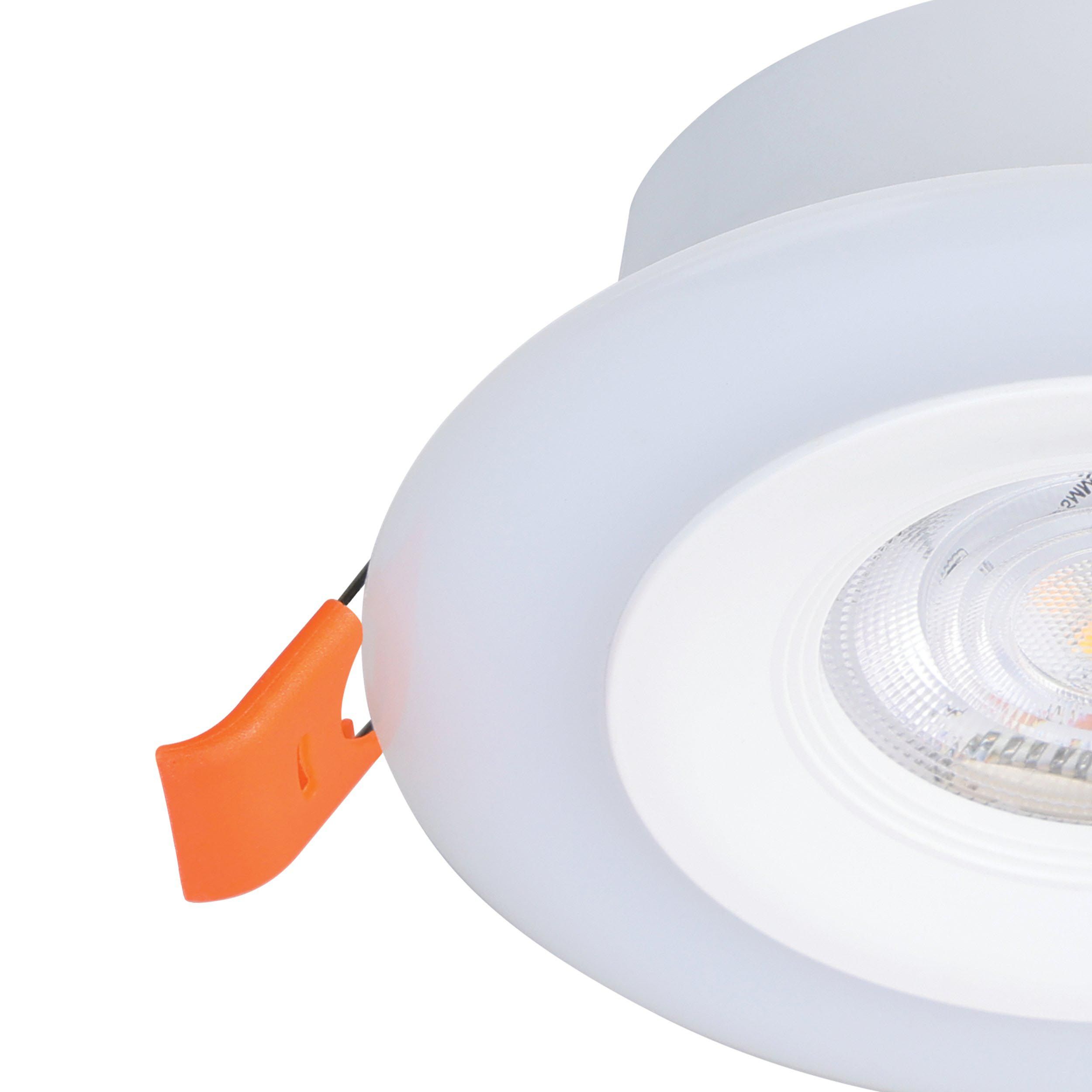 Spot à encastrer LED dimmable CALONGE blanc Ø9,8cm
