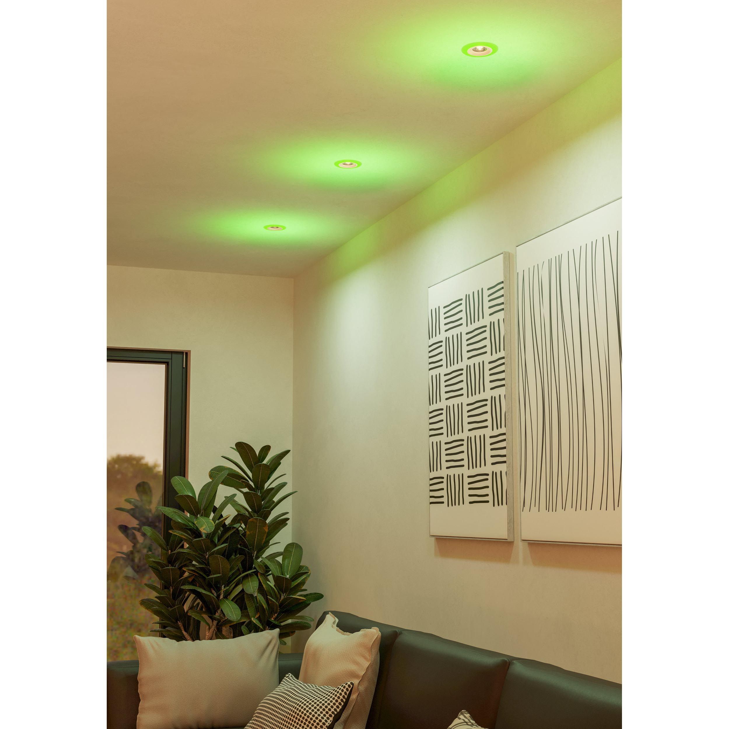 Spot à encastrer LED dimmable CALONGE blanc Ø9,8cm