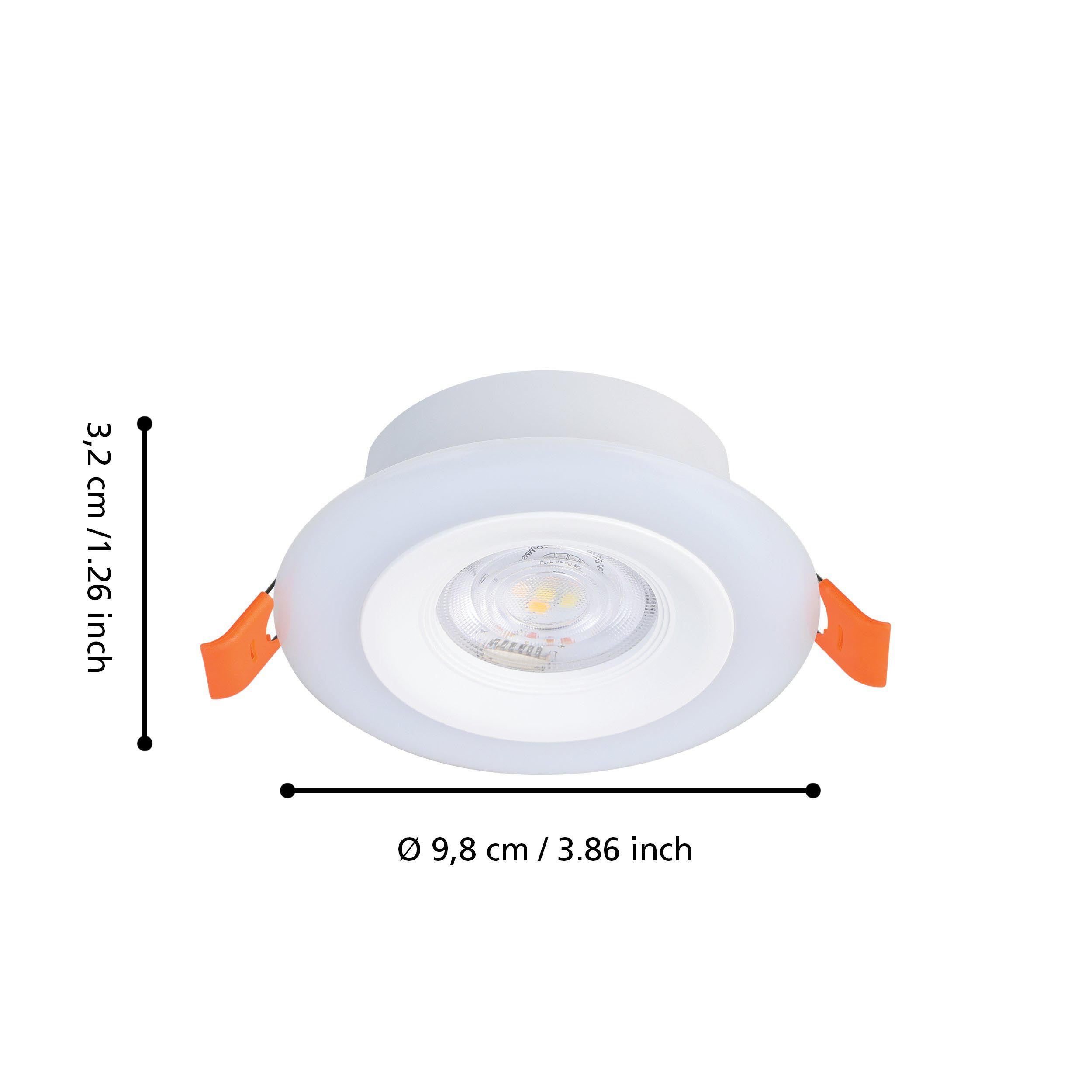 Spot à encastrer LED dimmable CALONGE blanc Ø9,8cm