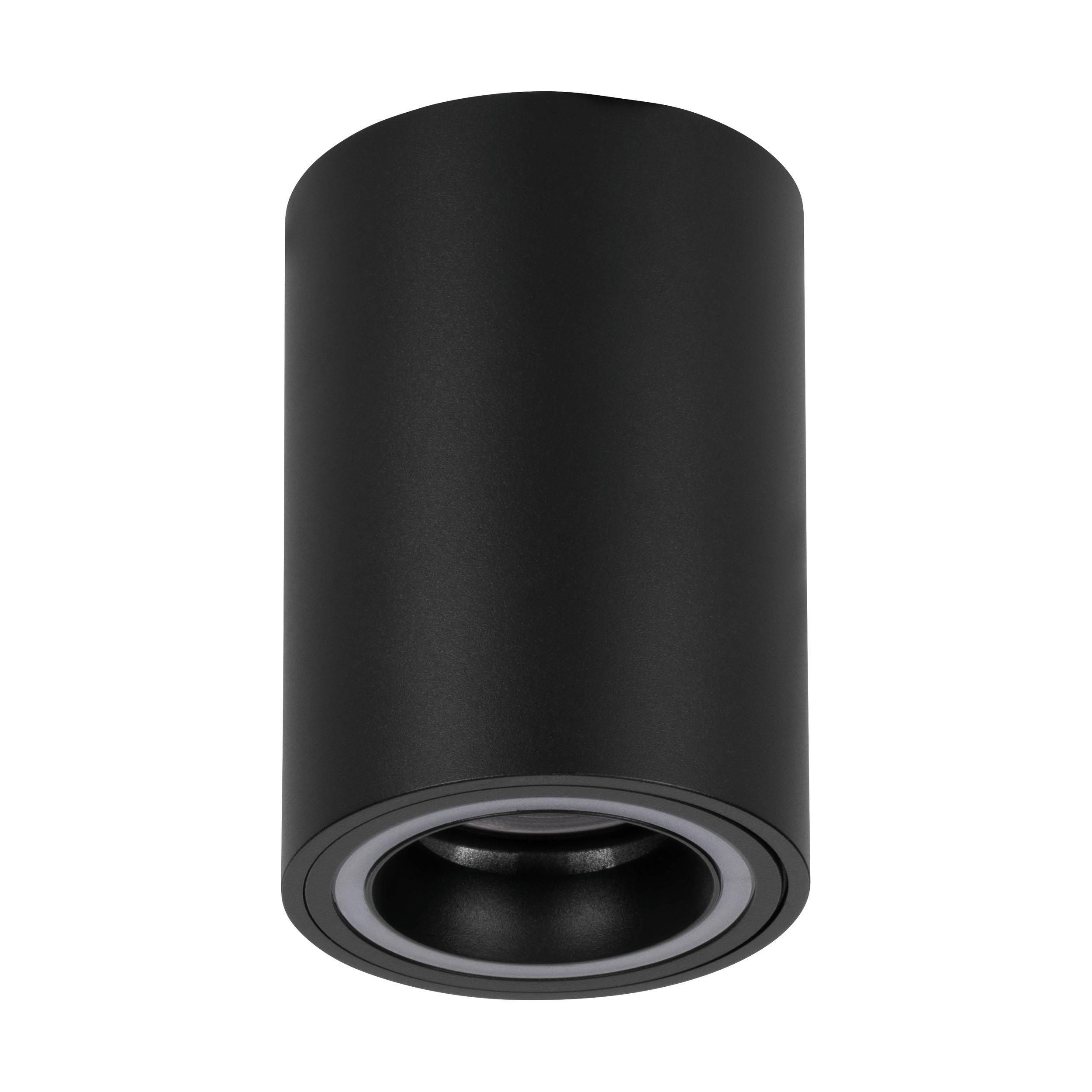 Plafonnier LED CAROSSO-Z noir Ø8cm