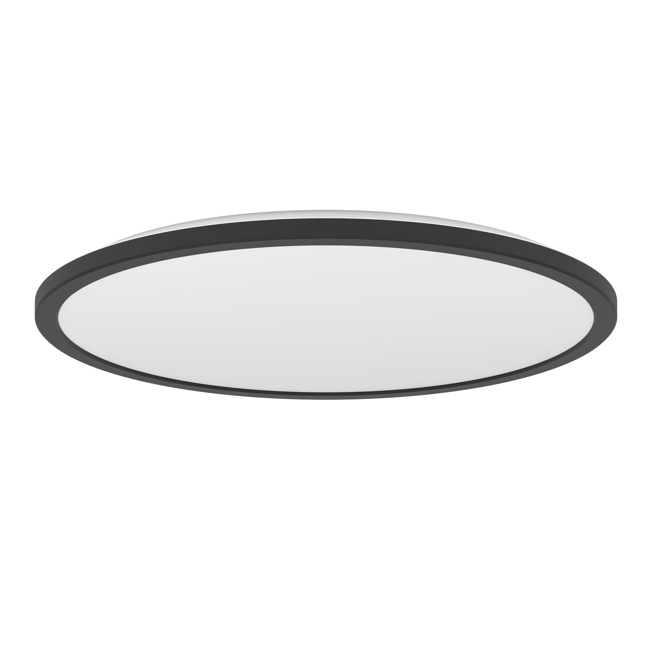 Plafonnier LED ROVITO noir Ø50cm