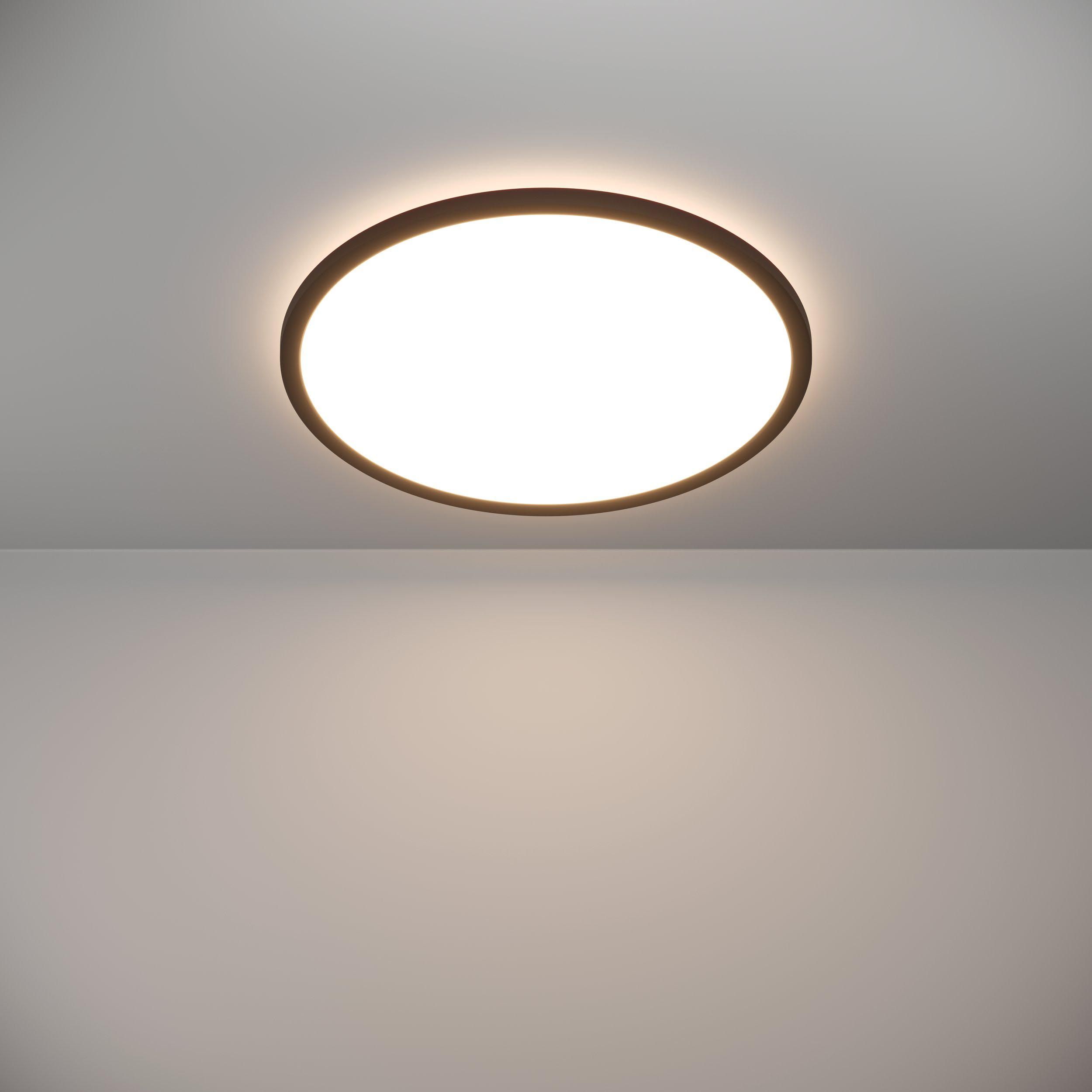 Plafonnier LED ROVITO noir Ø50cm