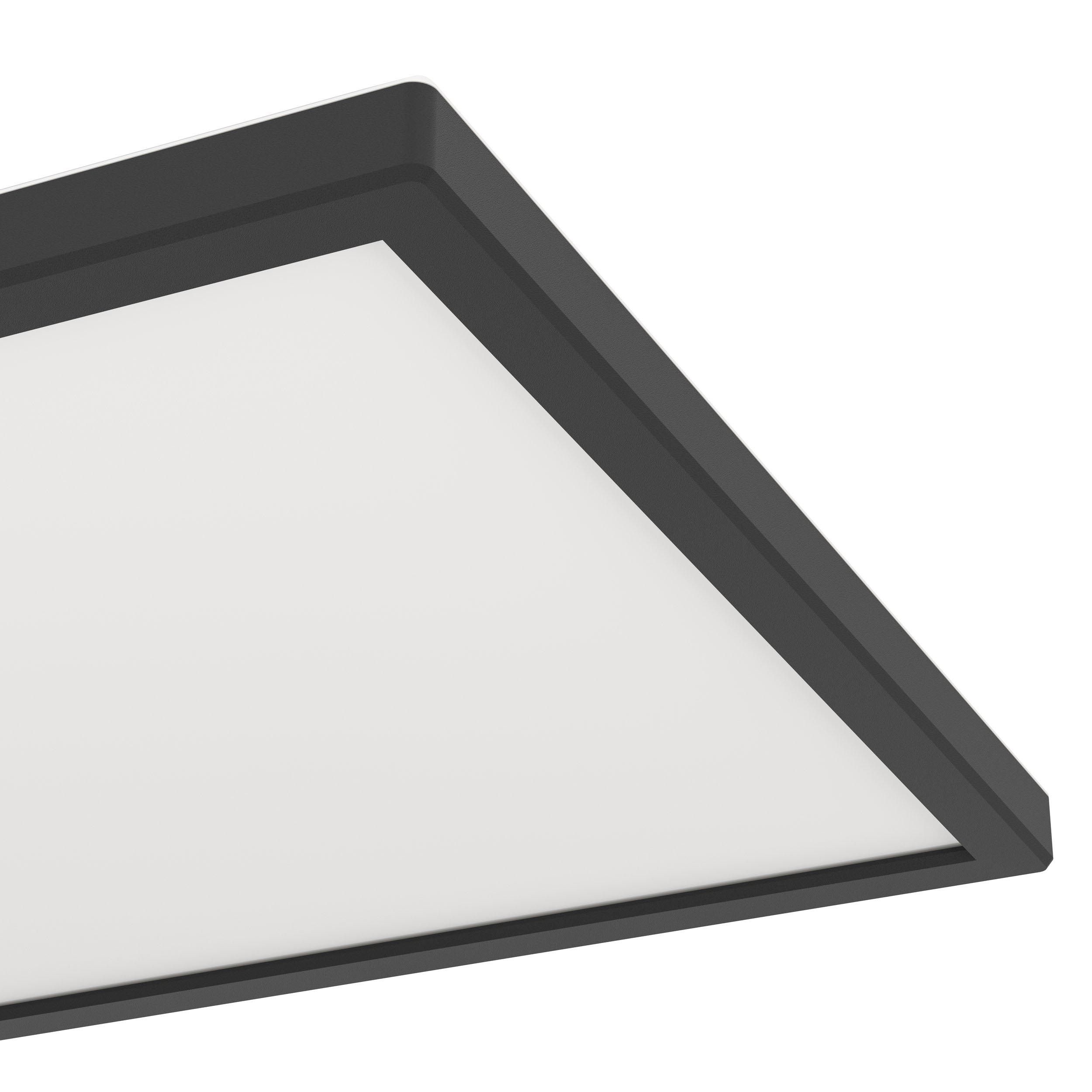 Plafonnier LED ROVITO noir 29x29cm