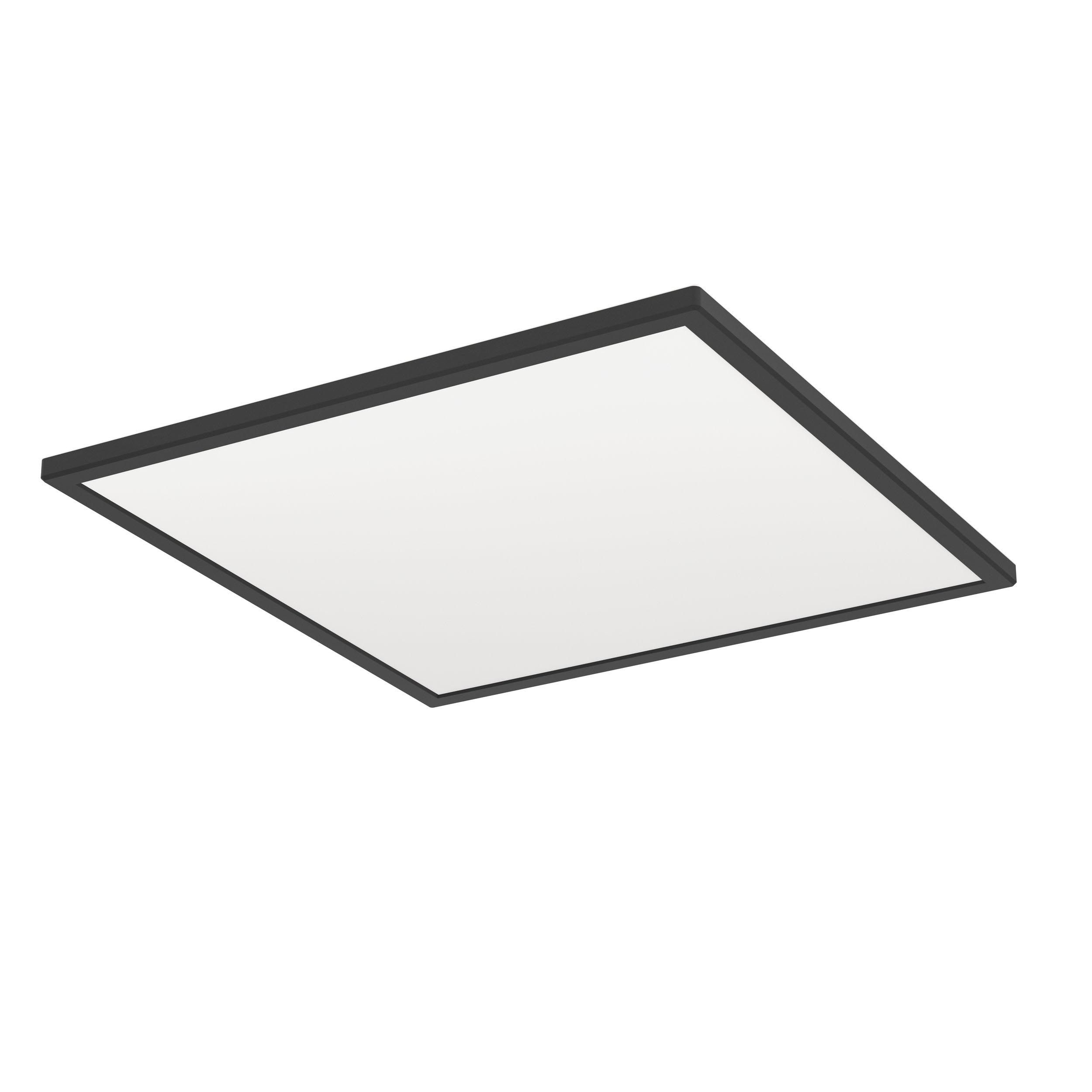 Plafonnier LED ROVITO noir 50x50cm