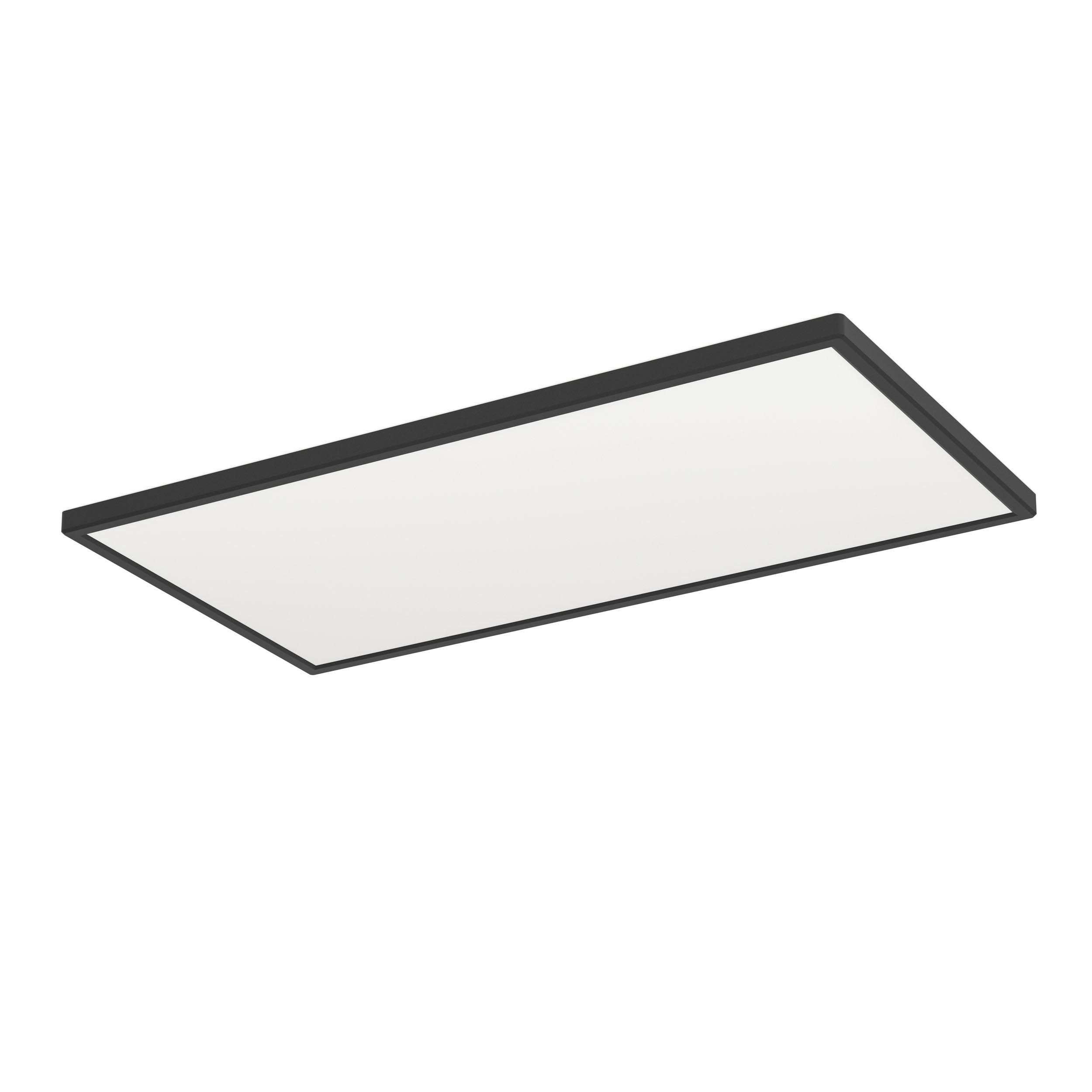 Plafonnier LED ROVITO noir 57x30cm