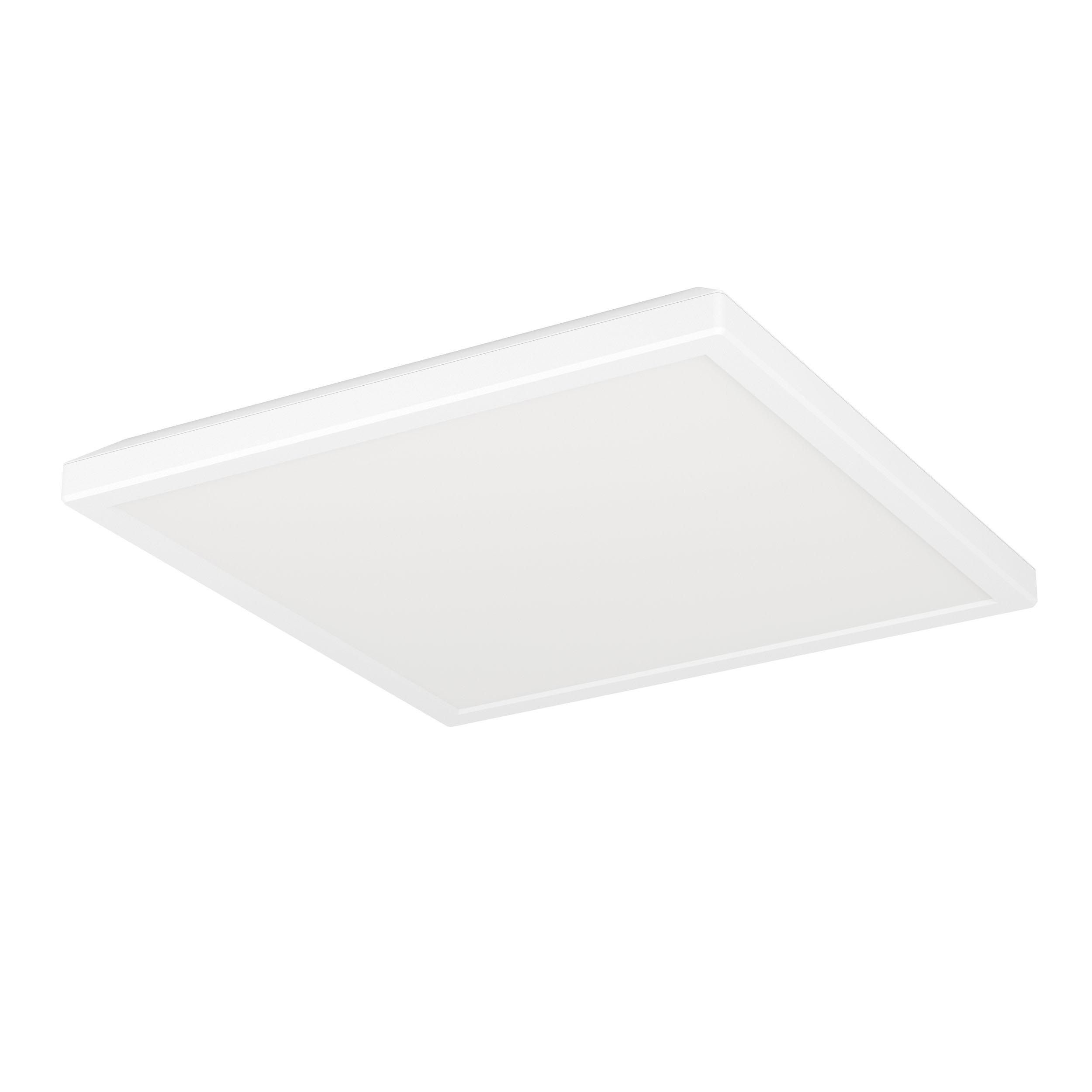 Plafonnier LED ROVITO blanc 29x29cm