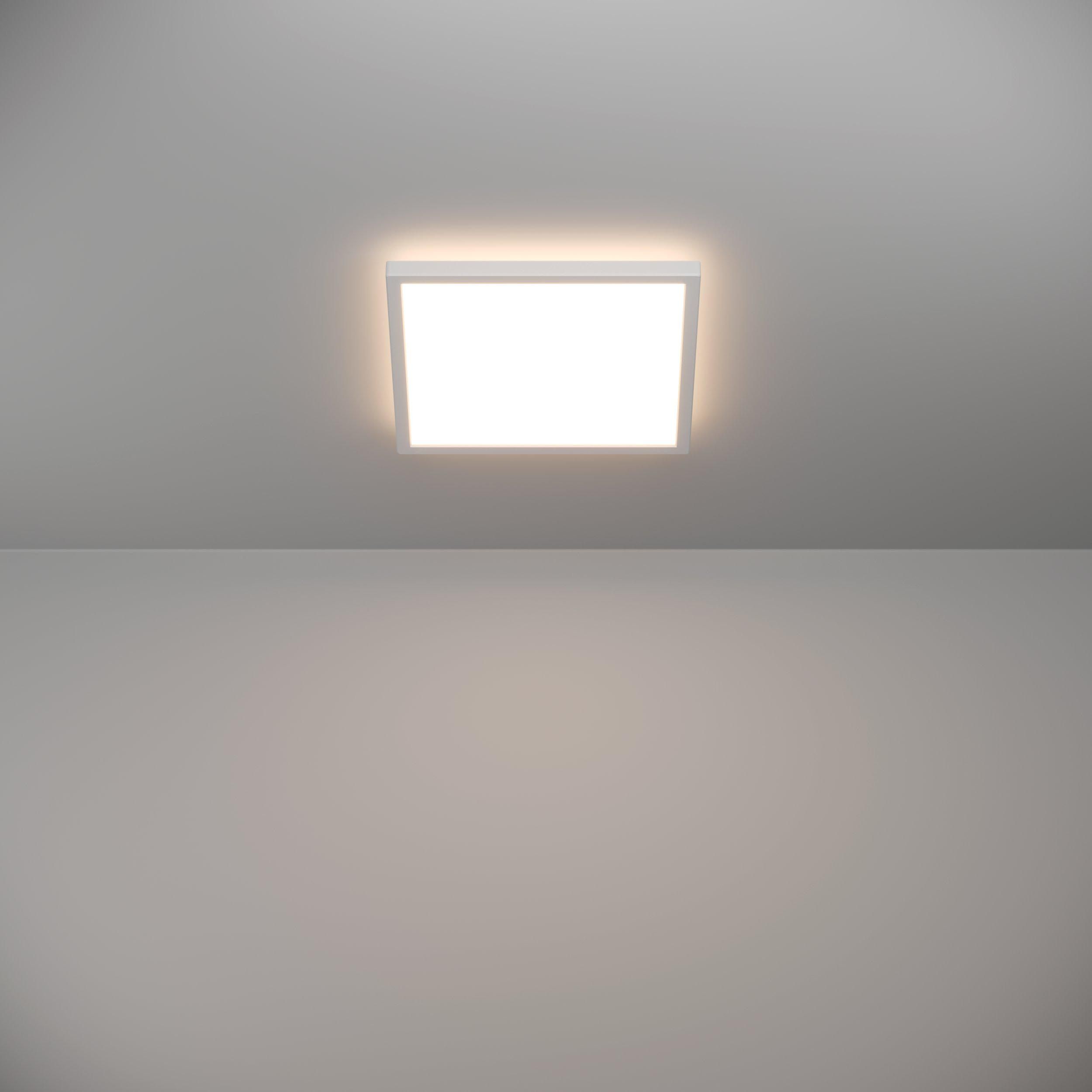 Plafonnier LED ROVITO blanc 29x29cm
