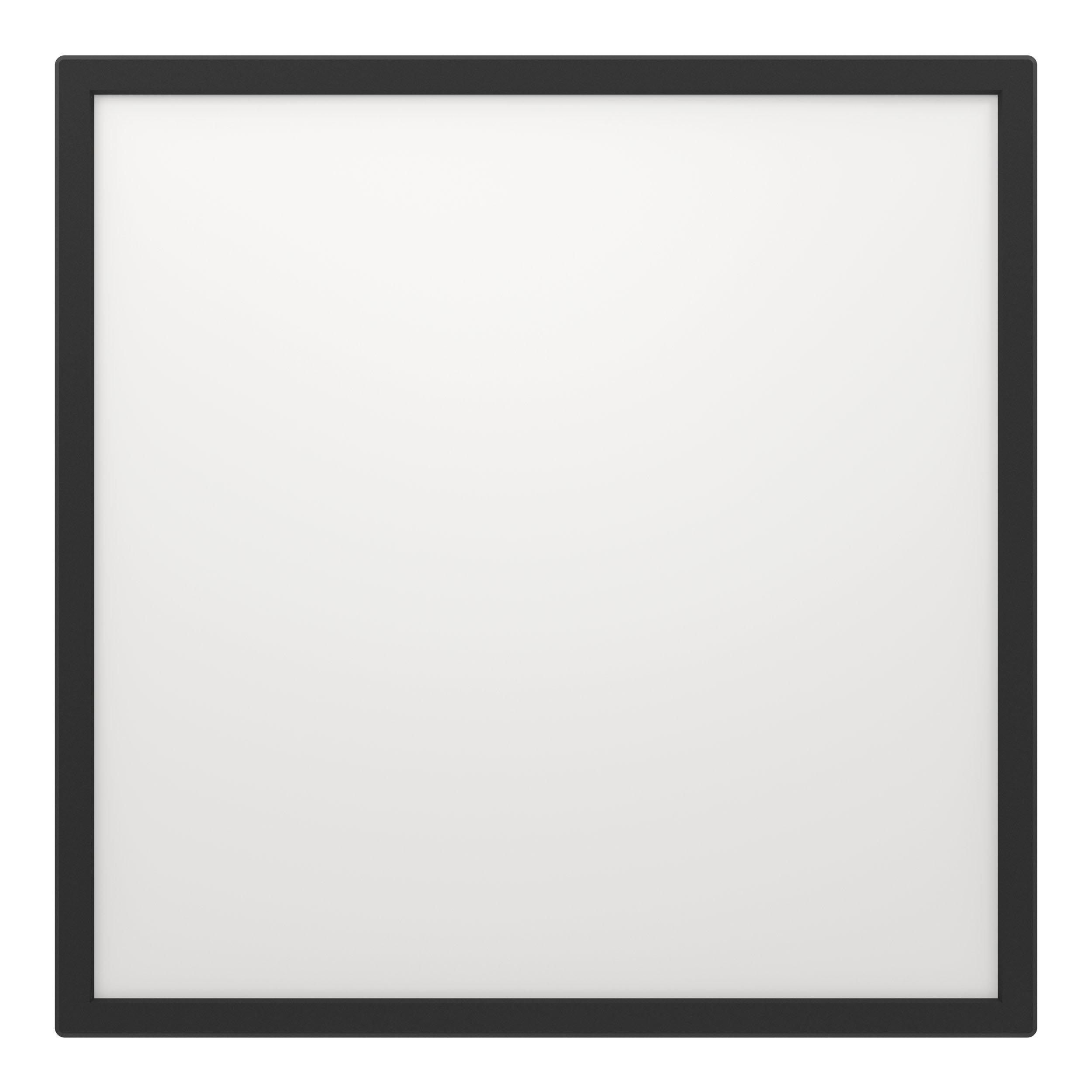 Plafonnier plastique noir ROVITO-R LED INT 1X17W